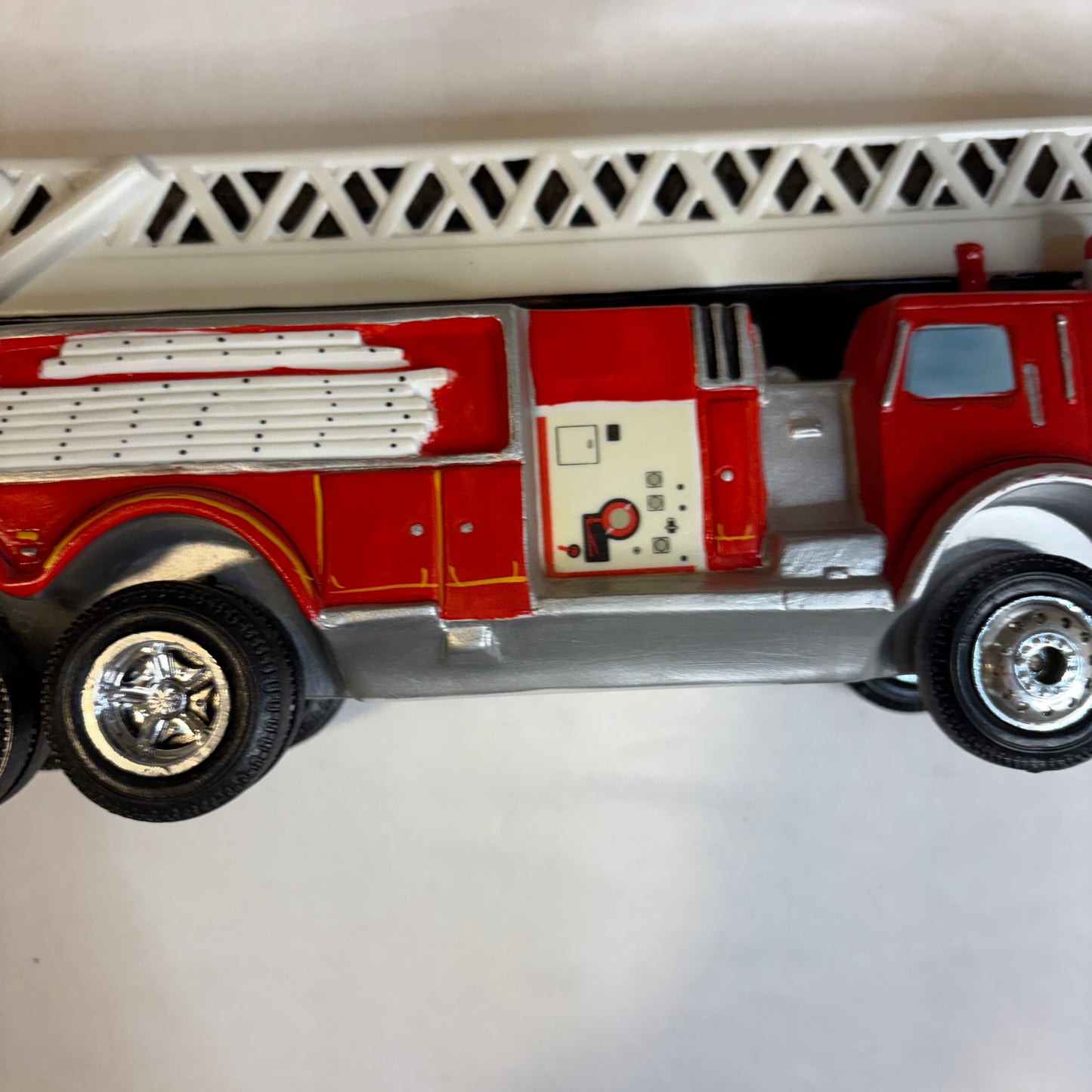 Vintage Tower Power Fire Truck Decanter Mount Hope Winery Japan 13" Ceramic