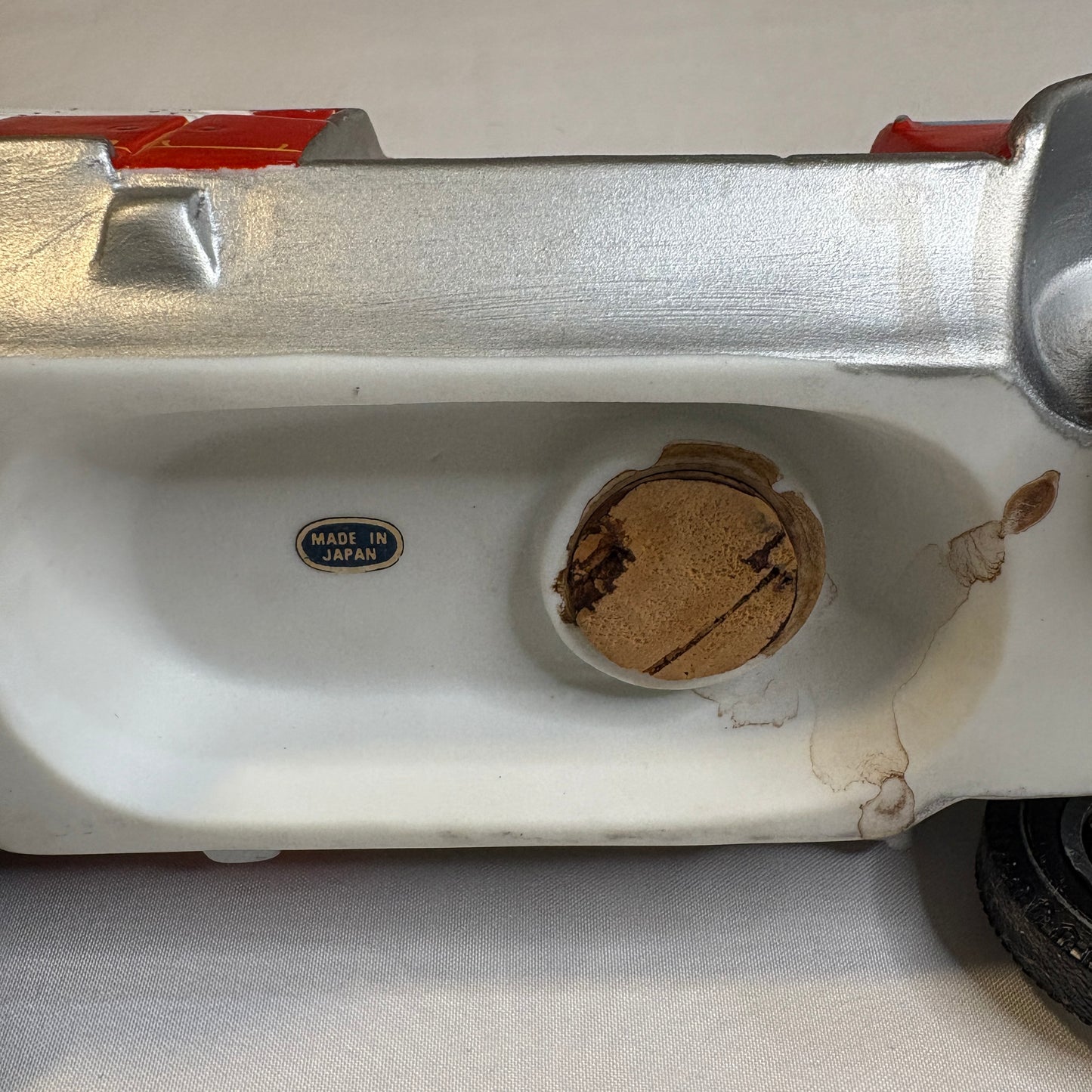 Vintage Tower Power Fire Truck Decanter Mount Hope Winery Japan 13" Ceramic