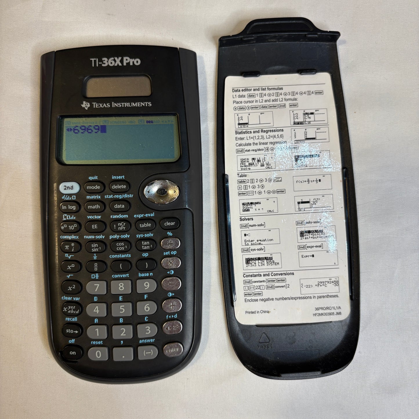Texas Instruments TI-36X Pro Scientific Calculator w/ Cover – Tested Works