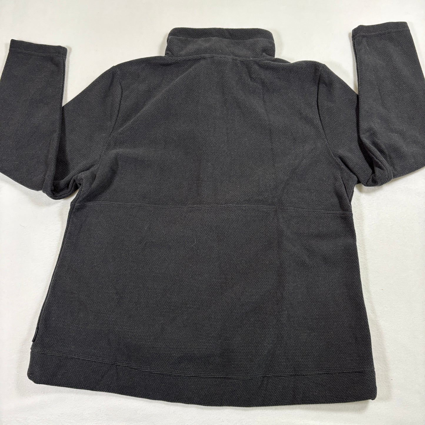 Avalanche Mens Pullover XL Black Quarter Zip Fleece Sweater Outdoor Hiking Warm