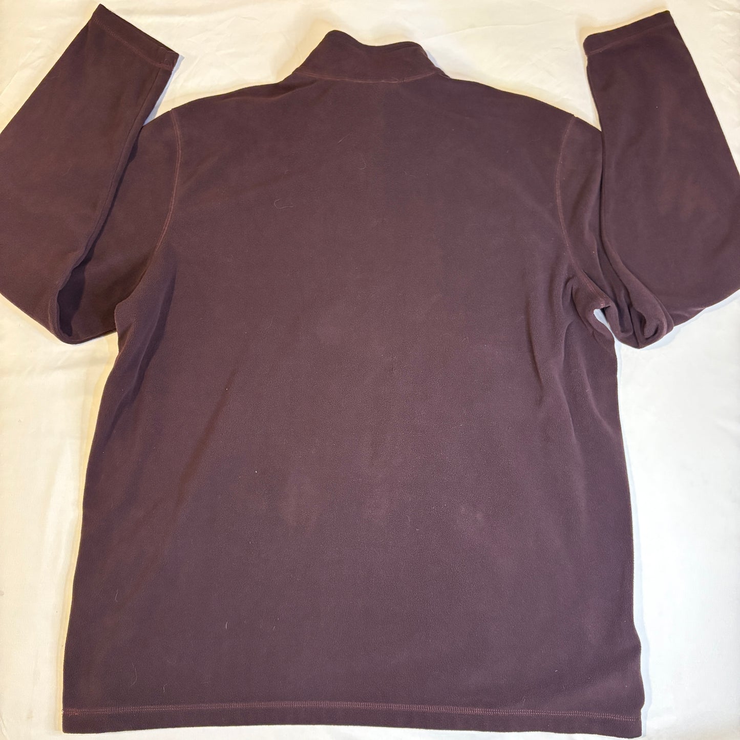 Eddie Bauer 1/4 Zip Fleece Pullover Sweatshirt TXL Tall Purple Long Sleeve Men’s