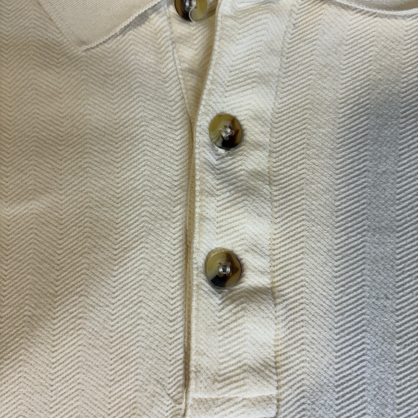 Cheyenne River Polo Shirt L Beige Short Sleeve 100% Cotton Casual Outdoors