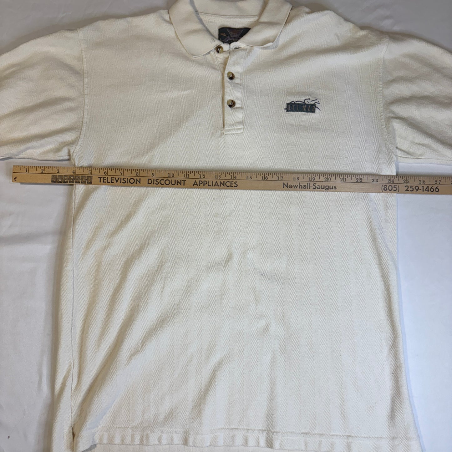 Cheyenne River Polo Shirt L Beige Short Sleeve 100% Cotton Casual Outdoors