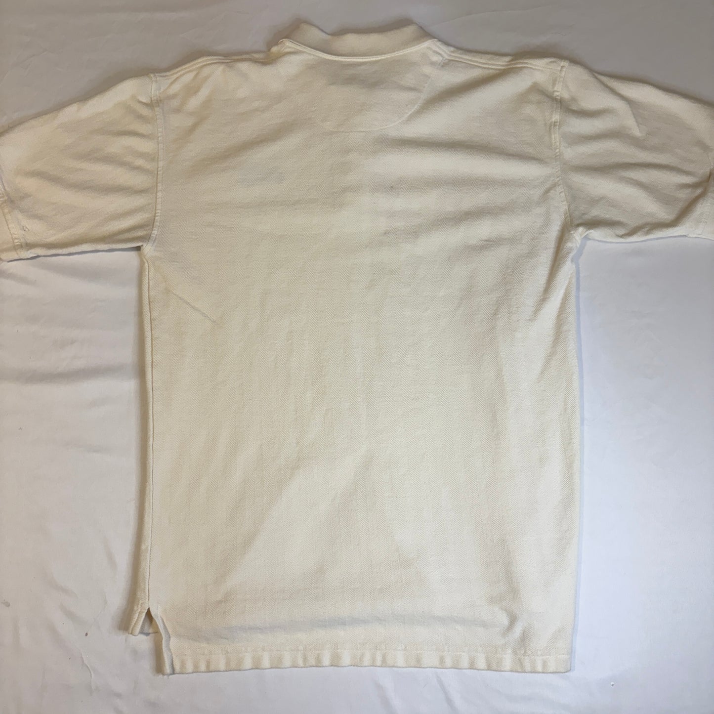 Cheyenne River Polo Shirt L Beige Short Sleeve 100% Cotton Casual Outdoors