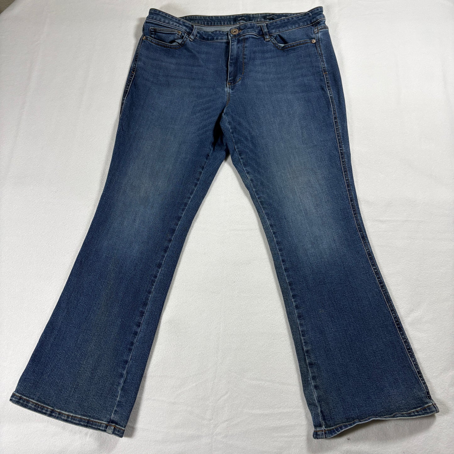 J Jill Denim Jeans Womens 14P Blue Modern Slim Bootcut Stretch Retro Fit Y2K Style!