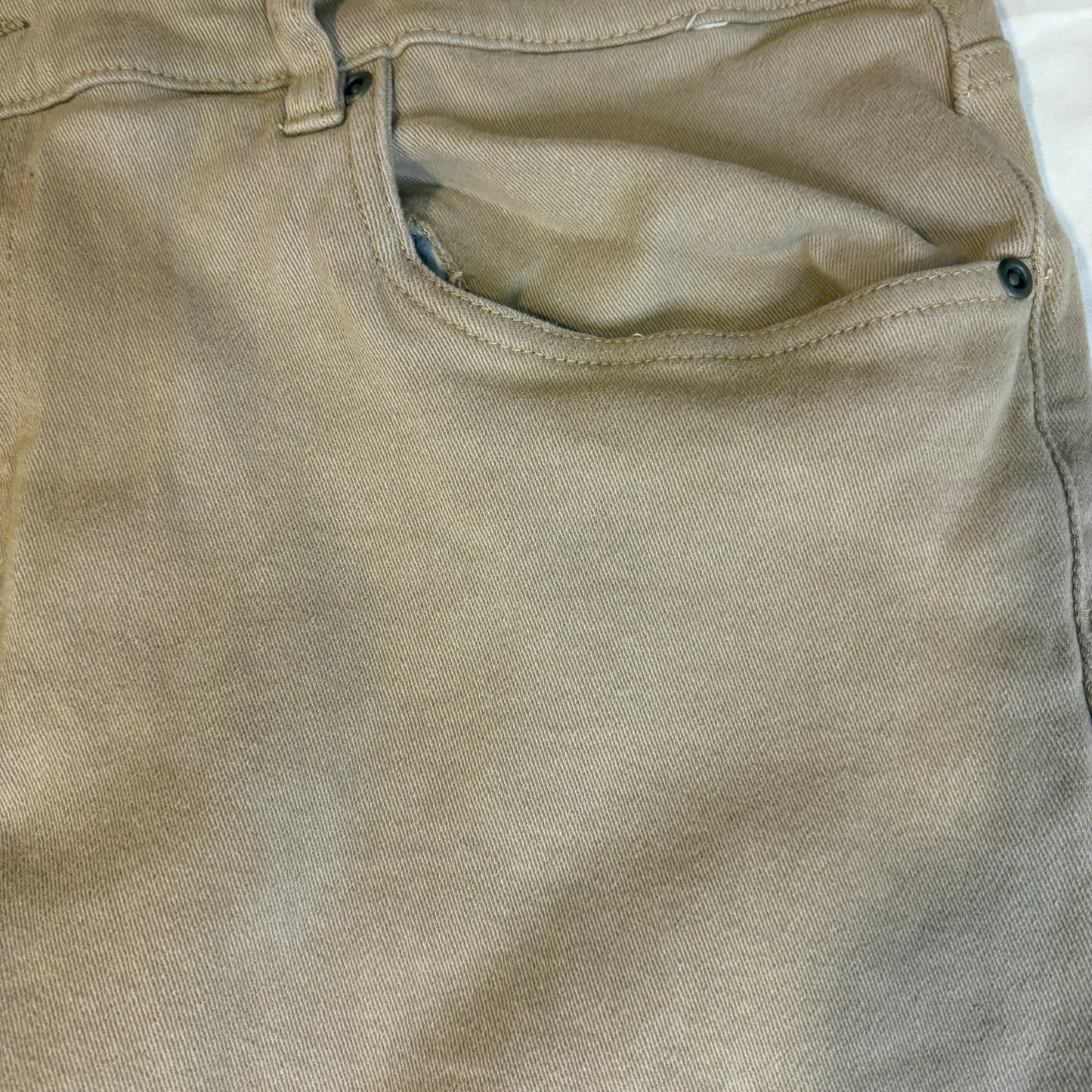 Stitches & Rivets Jeans Men’s 38x32 Tan Beige Baggy Relaxed Fit Straight Leg
