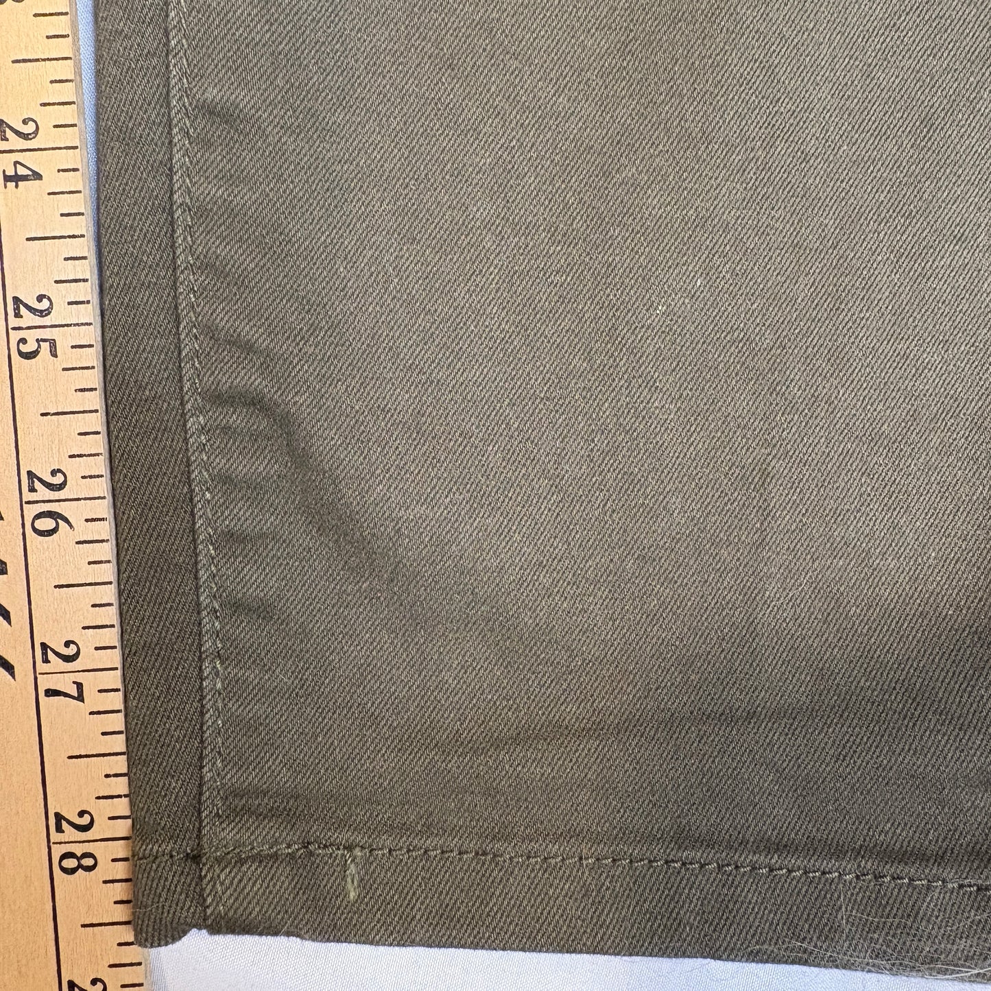 Wax Jean Butt I Love You Olive Green Skinny Pants Size 20 Women’s Stretch