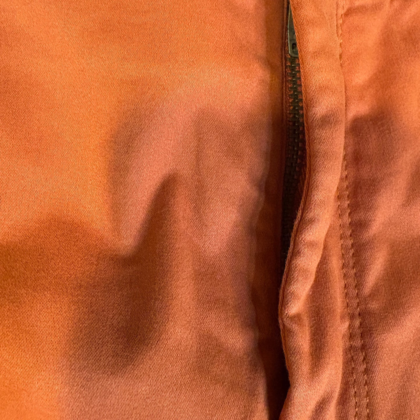 Chico’s So Slimming Girlfriend Ankle Pants Orange Size 3.5 Stretch Cotton