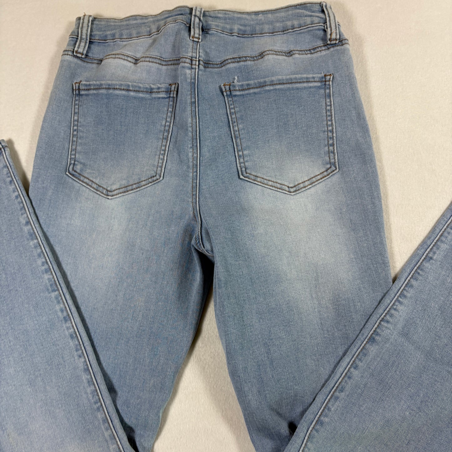 Rue21 Womens Jeans 12R High Rise Jegging Light Wash Stretch Denim Y2K