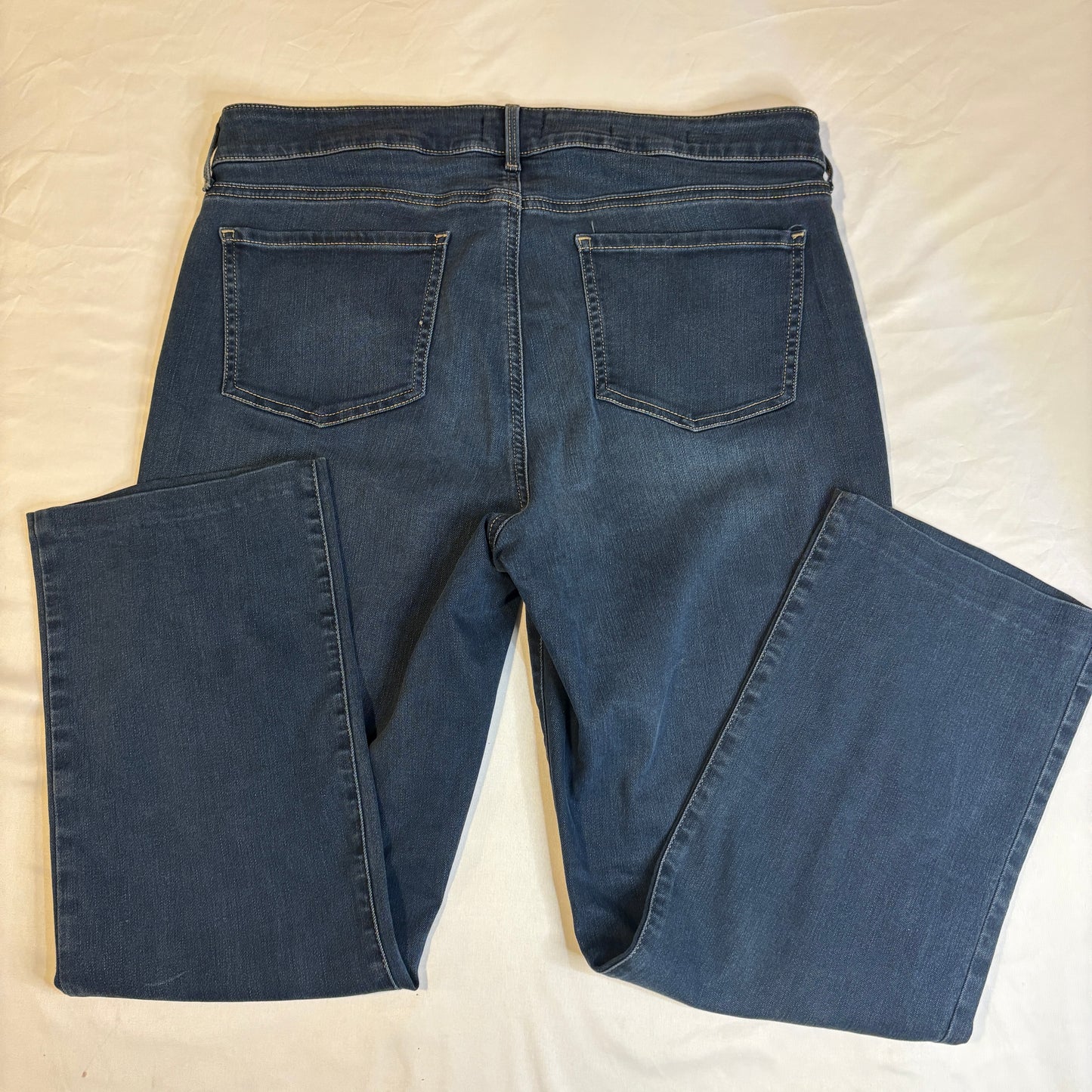 NYDJ for Chico’s Women’s Jeans Size 14 Straight Leg Blue Denim Stretch