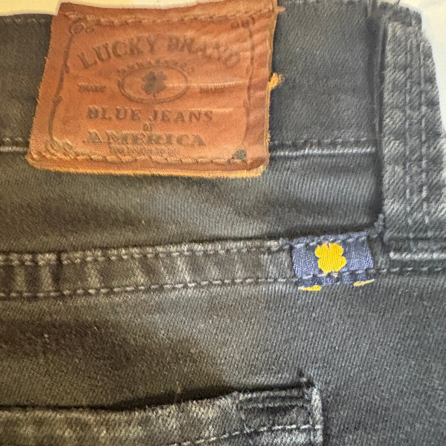 Lucky Brand Sofia Baggy Skinny Jeans Women’s 14/32 Black Denim Stretch