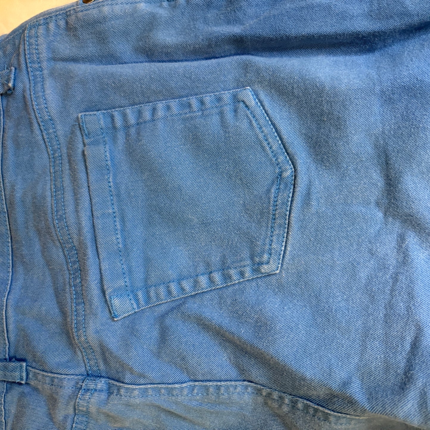 Gloria Vanderbilt Amanda Baggy Pants Women’s 16 Short Blue Cotton Stretch