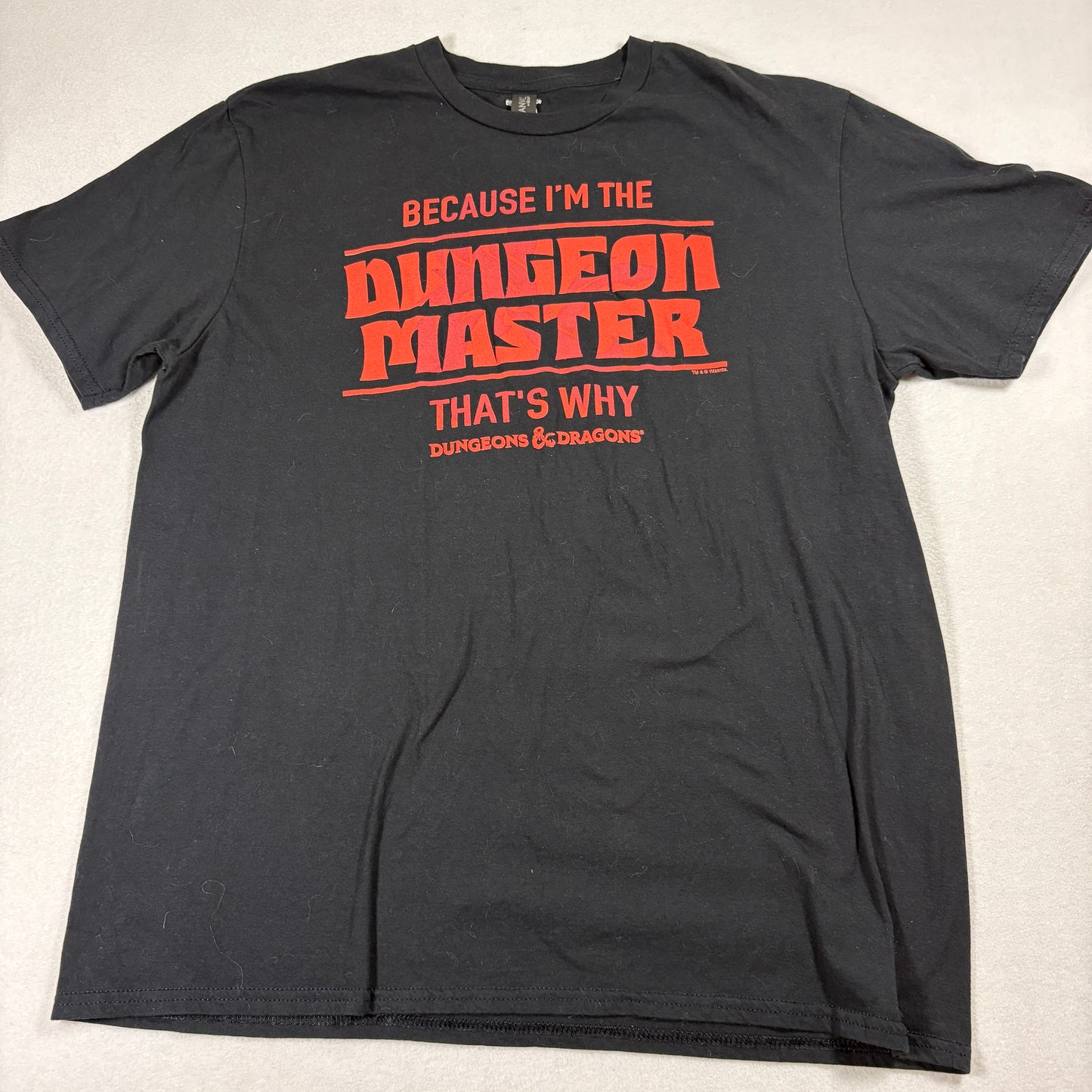 Dungeons & Dragons T Shirt Mens XL Black Dungeon Master Graphic Tee