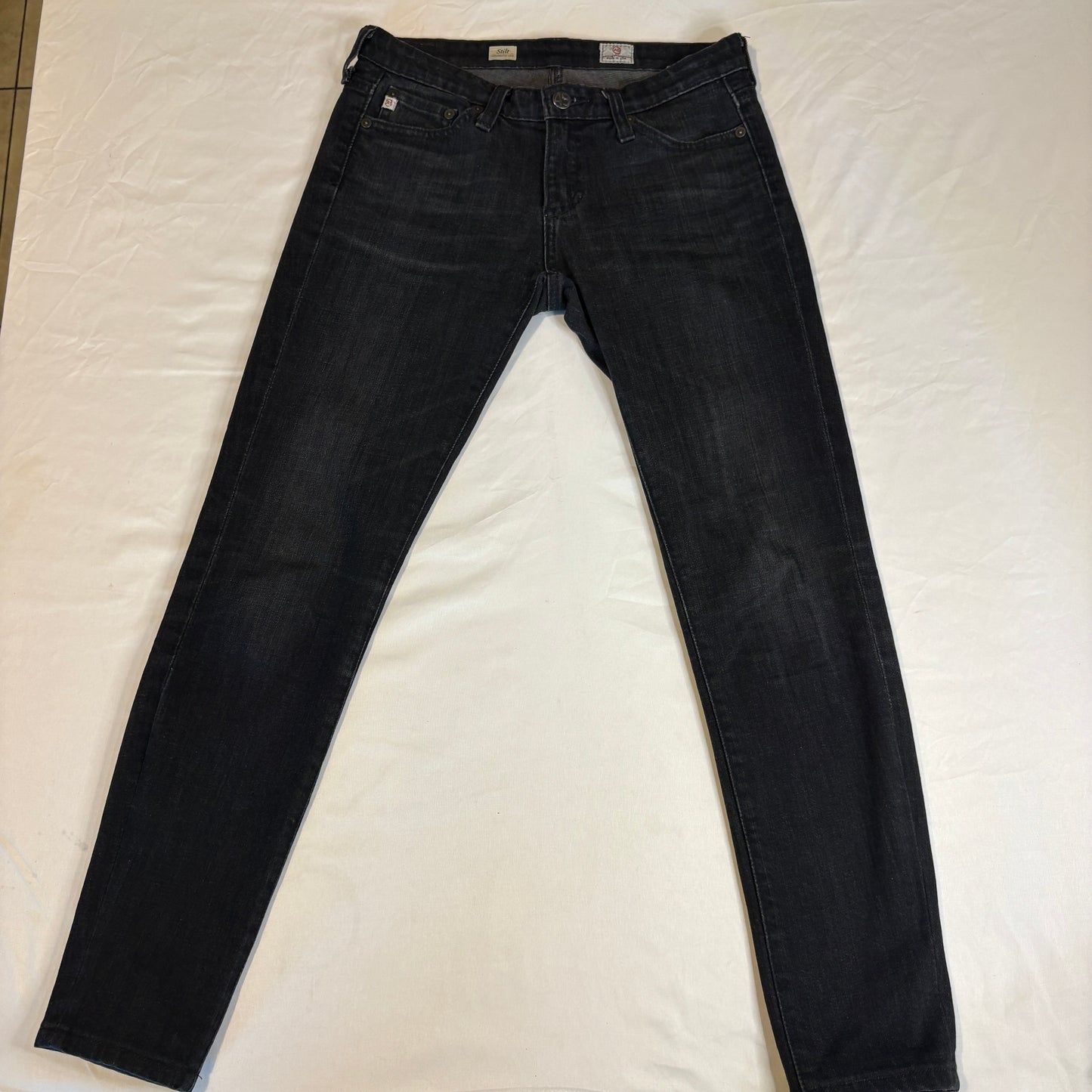 AG Adriano Goldschmied The Stilt Cigarette Leg Jeans Women’s 25R Dark Wash USA