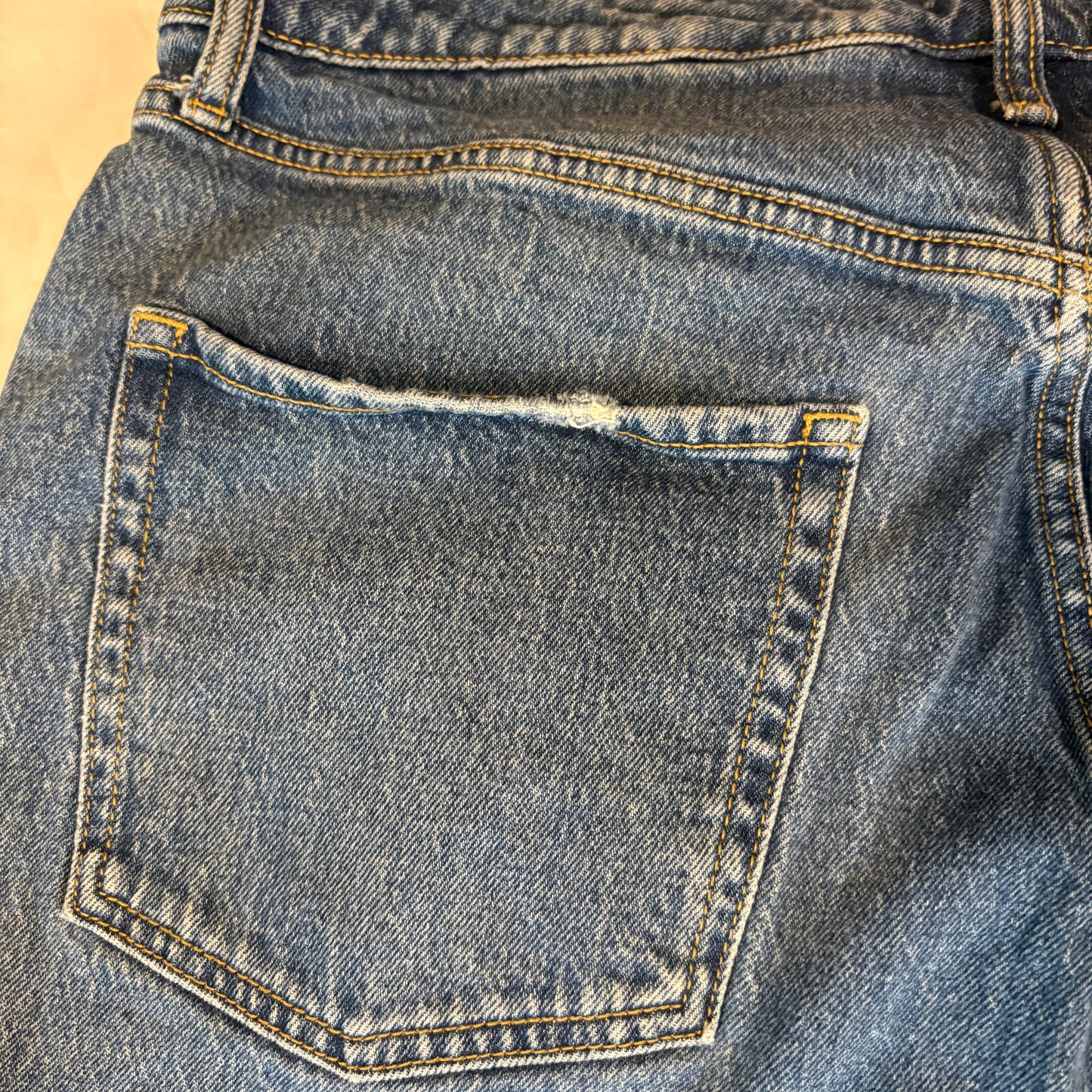 Wild Fable Women’s 14W Highest Rise Baggy Jeans Blue Distressed Ripped Knees Denim