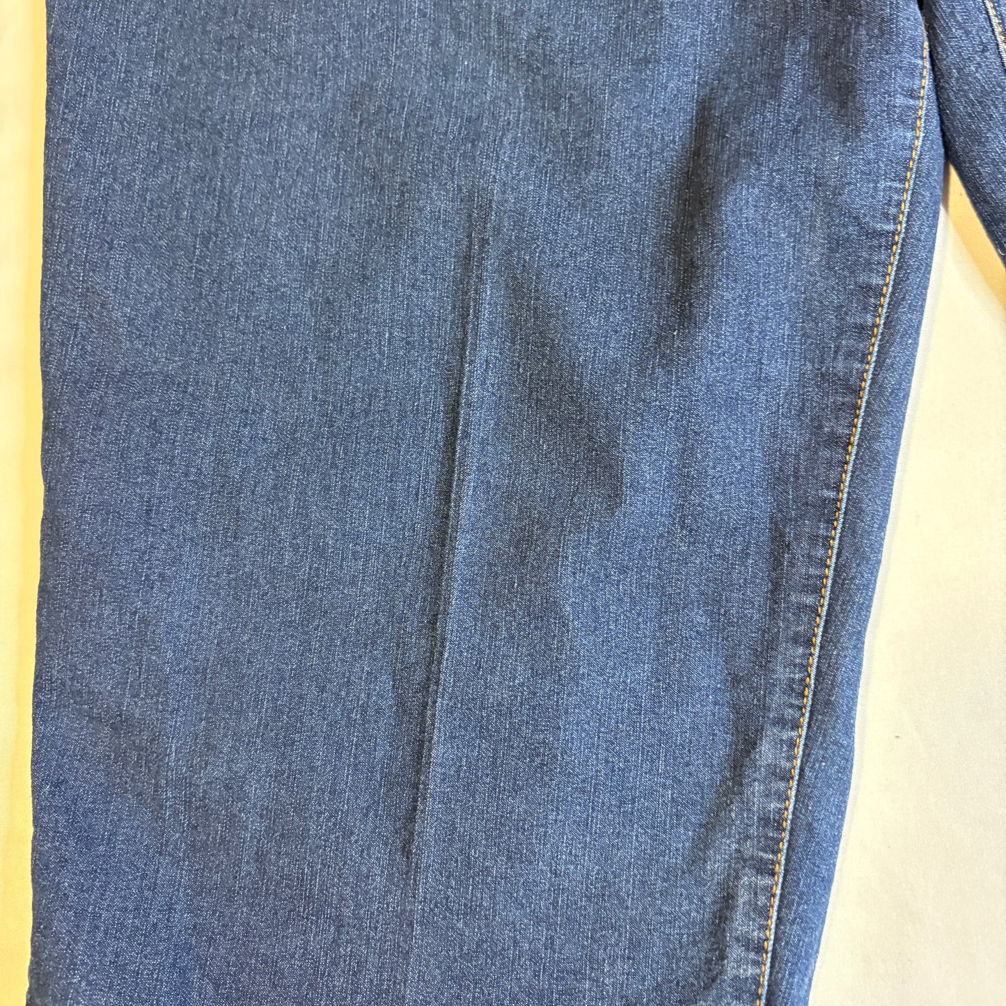 Baggy Pull On Stretch Denim Jeans Womens 20 2X Blue Plus Size Jeggings Capris