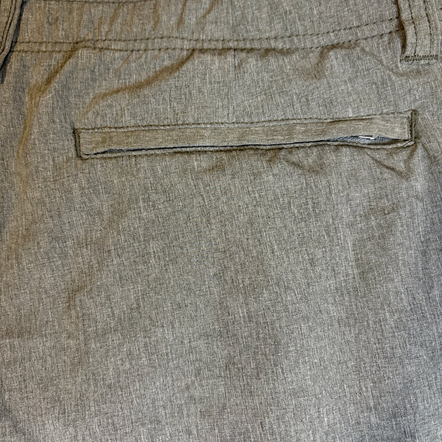 Mens Gray Hybrid Board Shorts Size 36 Swim Trunks Casual Quick Dry Golf Walking