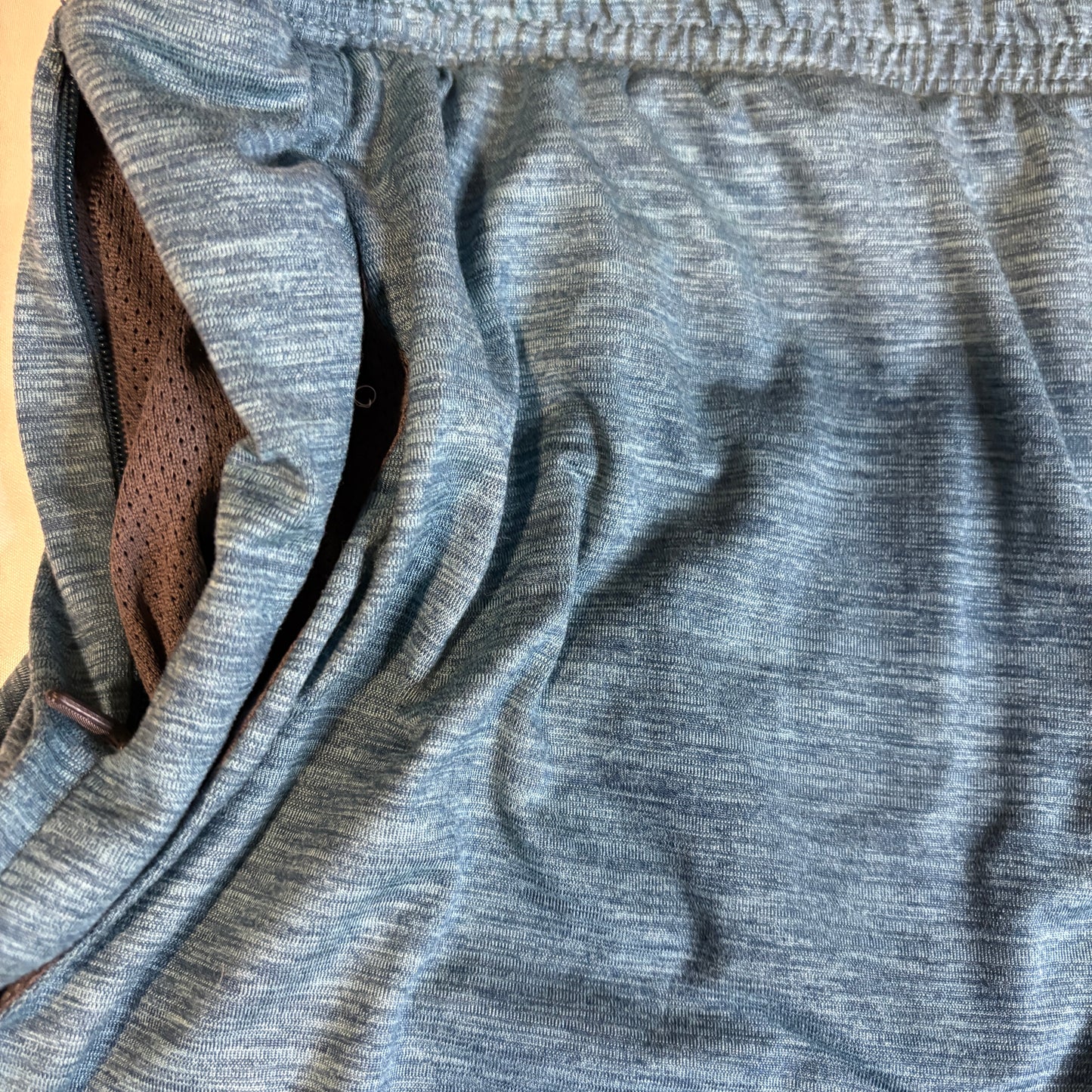 All In Motion Athletic Shorts Mens Large Blue Training Gym Running Stretch Drawstring