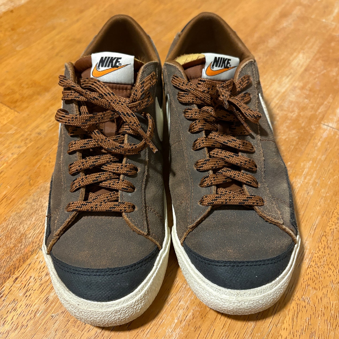 Nike Blazer Low 77 Jumbo Brown Suede Sneakers Mens Size 8 DX4433-200 Retro