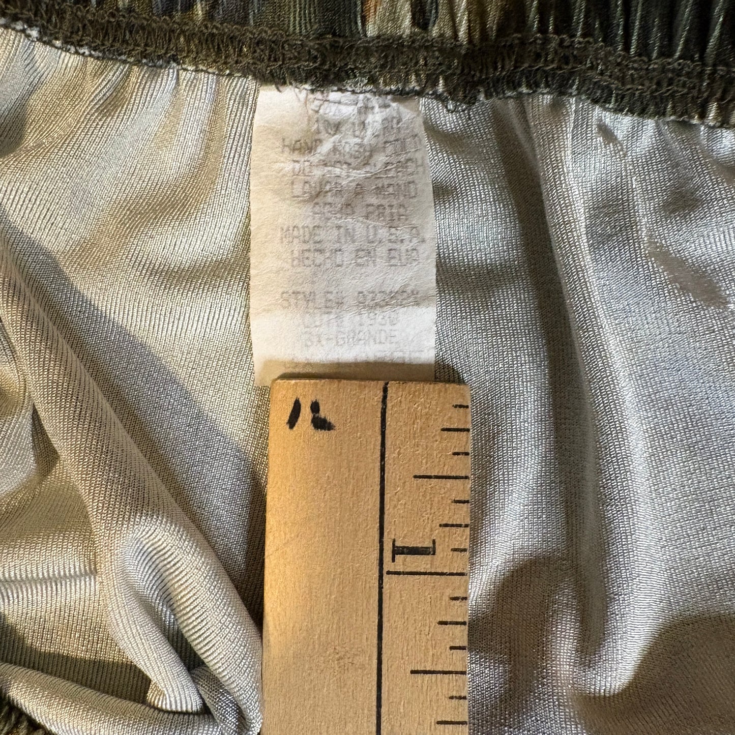 Baggy Wide Leg Lounge Pants Womens XL Abstract Print Boho Bohemian Drawstring Hem
