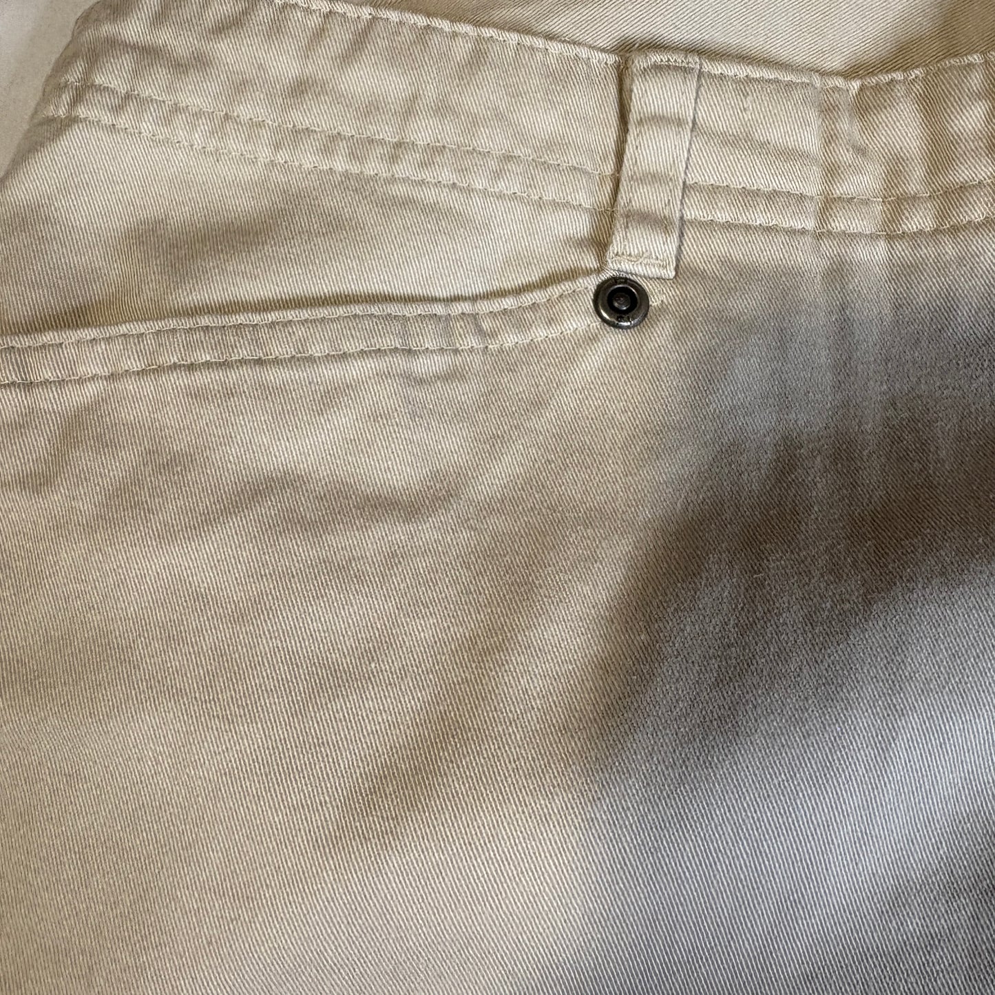 Baggy First Issue Liz Claiborne Khaki Pants Womens 14 Beige Stretch Wide Leg Casual