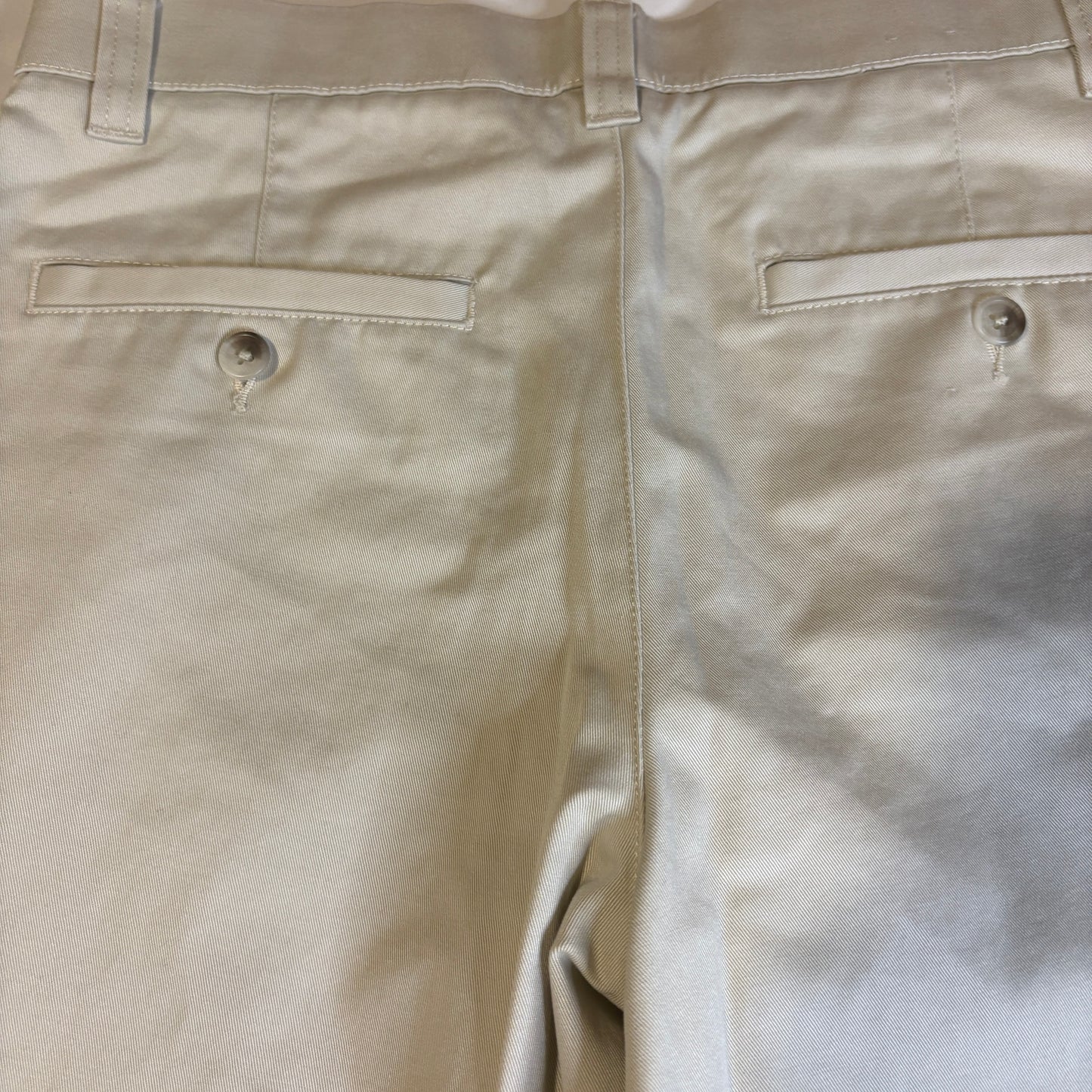Cherokee Khaki Chino Pants Mens 30x32 Beige Flat Front Casual Workwear Cotton