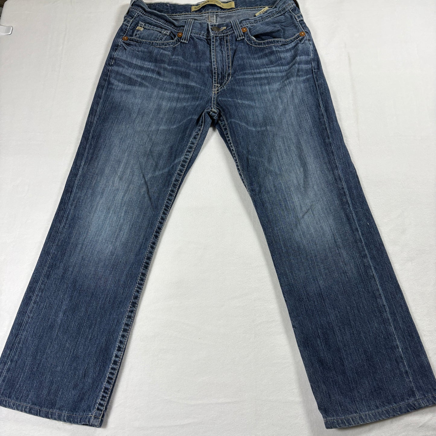 Big Star Jeans Mens 34x34 Blue Vintage Y2K Straight Leg Denim Retro Grunge Fit!!