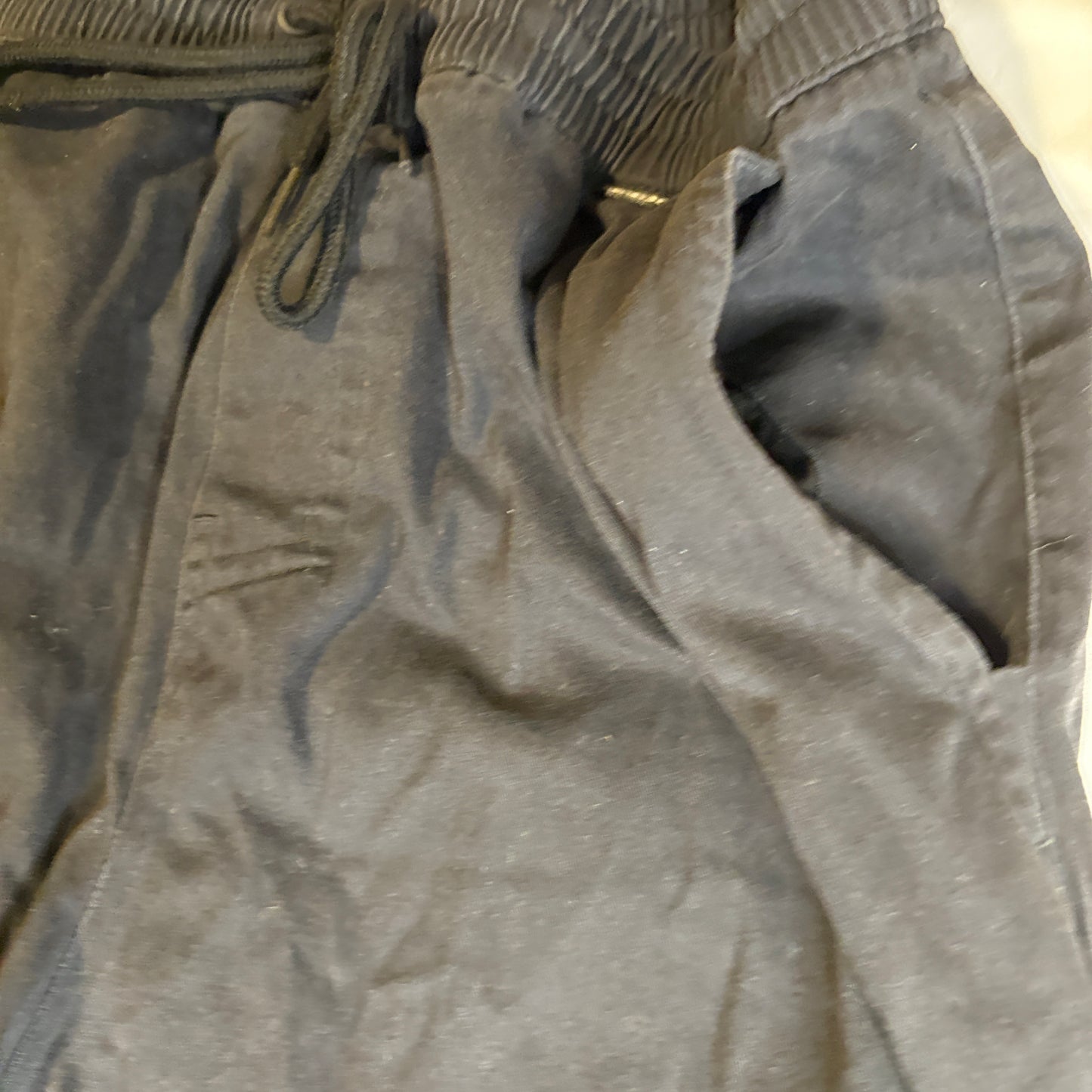 Hurley Men’s Black Jogger Pants Size M Baggy Casual Drawstring Elastic Waist