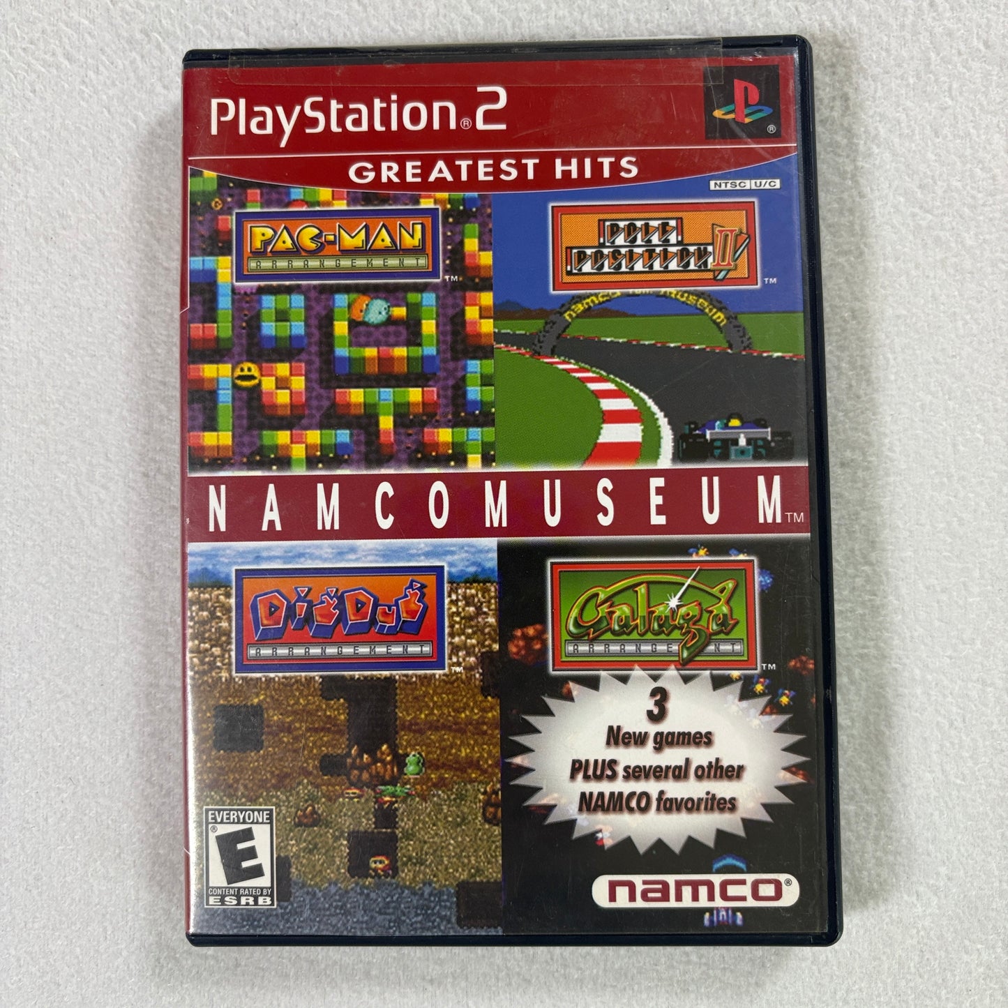 Namco Museum PS2 Greatest Hits Complete Tested Pac Man Galaga Dig Dug Namco