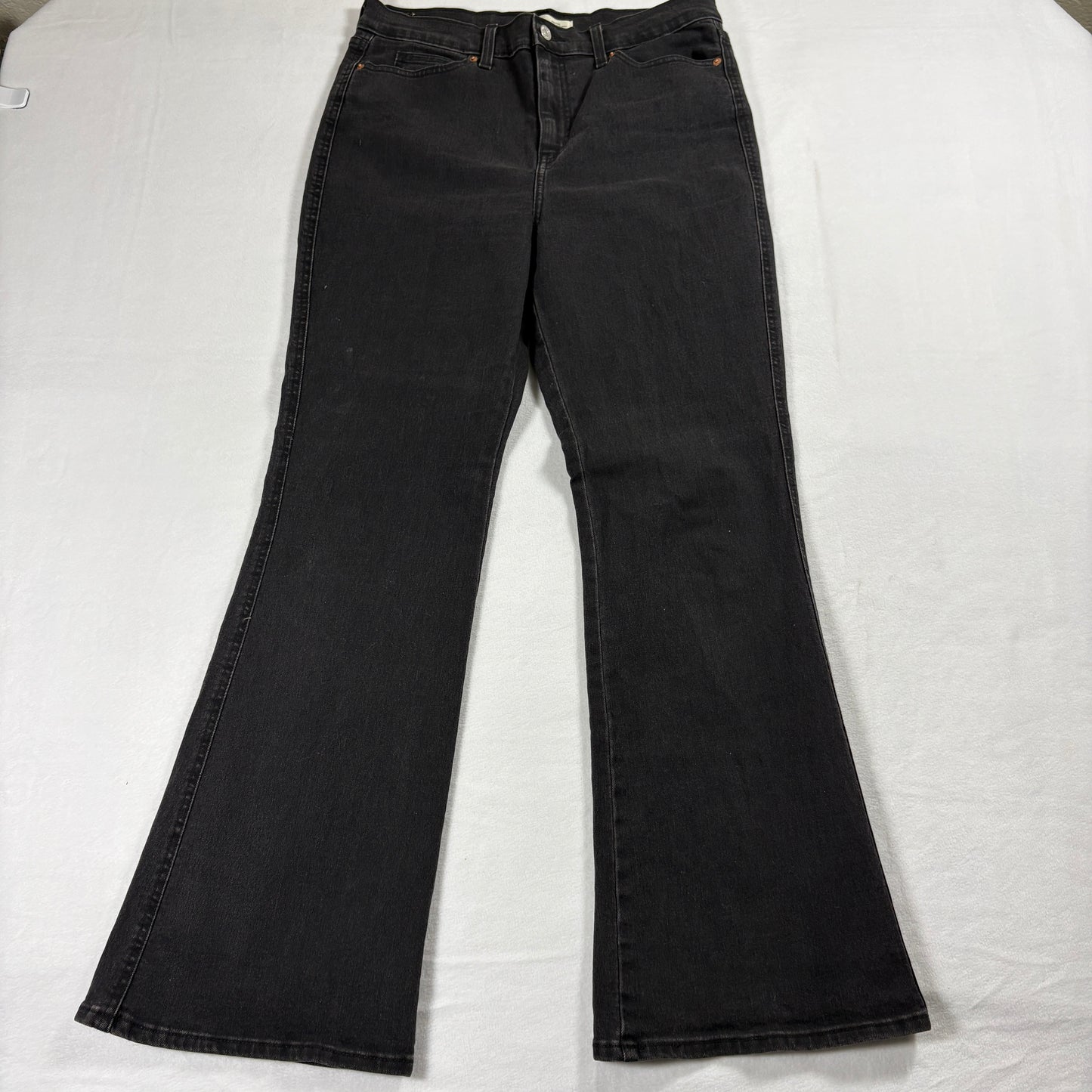 Levi Strauss Signature Jeans Womens 30x32 Black Flare Bootcut Y2K Retro 90s