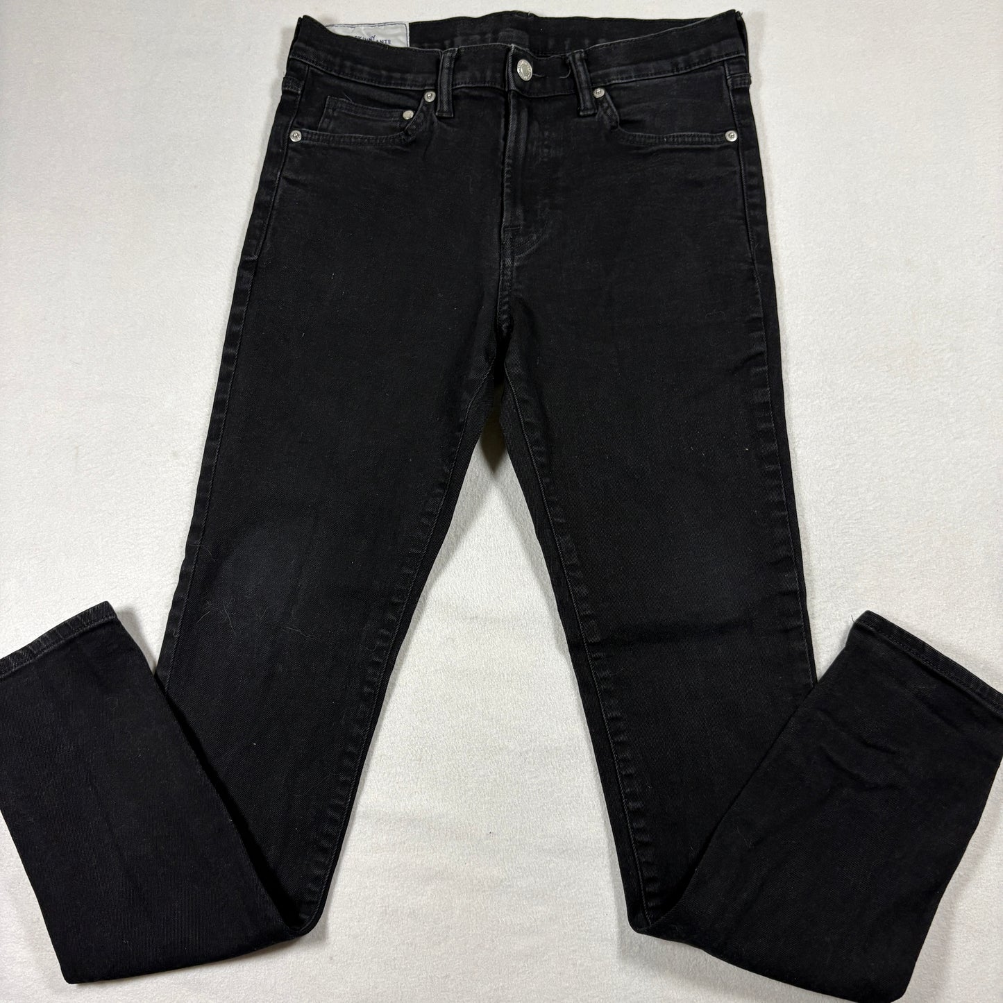 H&M Skinny Jeans Mens 32x32 Black Denim Pants Slim Fit Stretch Casual Streetwear