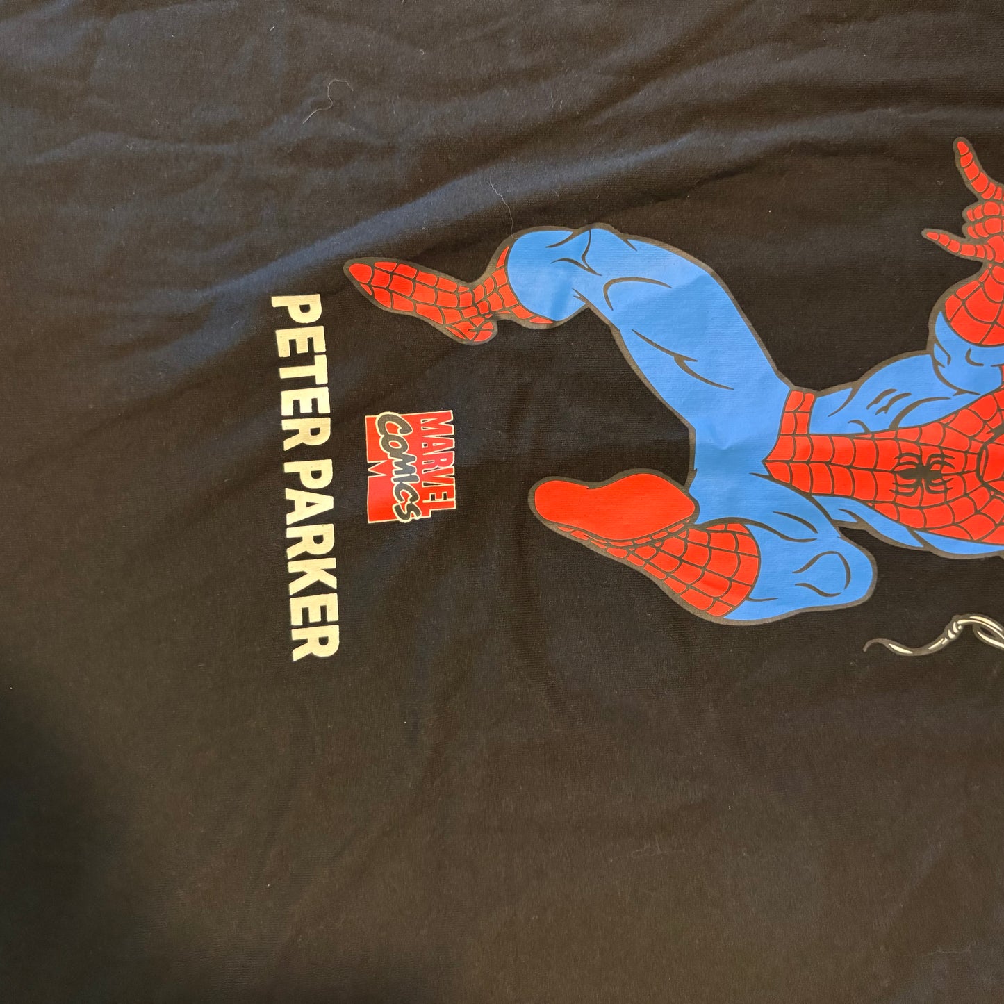 Spider-Man T-Shirt Mens M Marvel Comics Peter Parker Amazing Superhero Tee Black