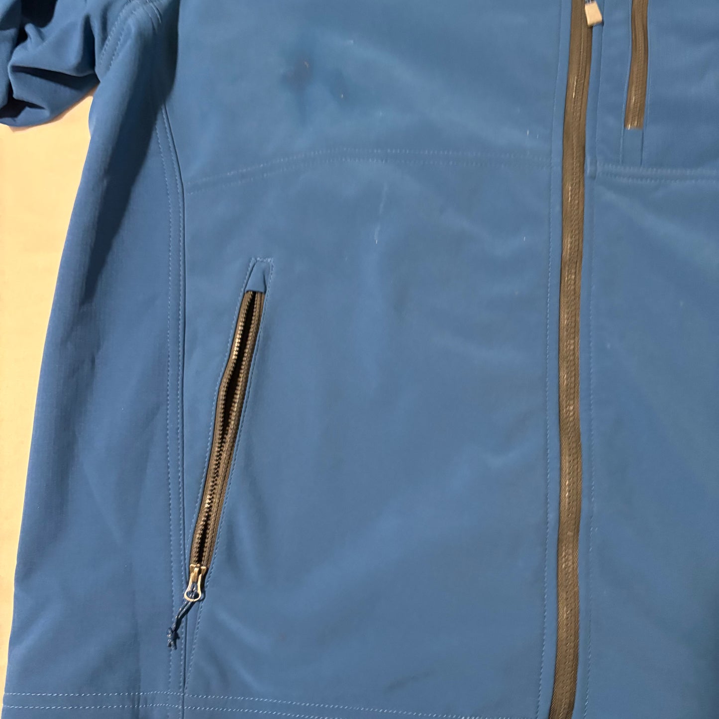 Eddie Bauer Softshell Jacket Men’s 2XL Blue Full Zip Wind Resistant Outdoor
