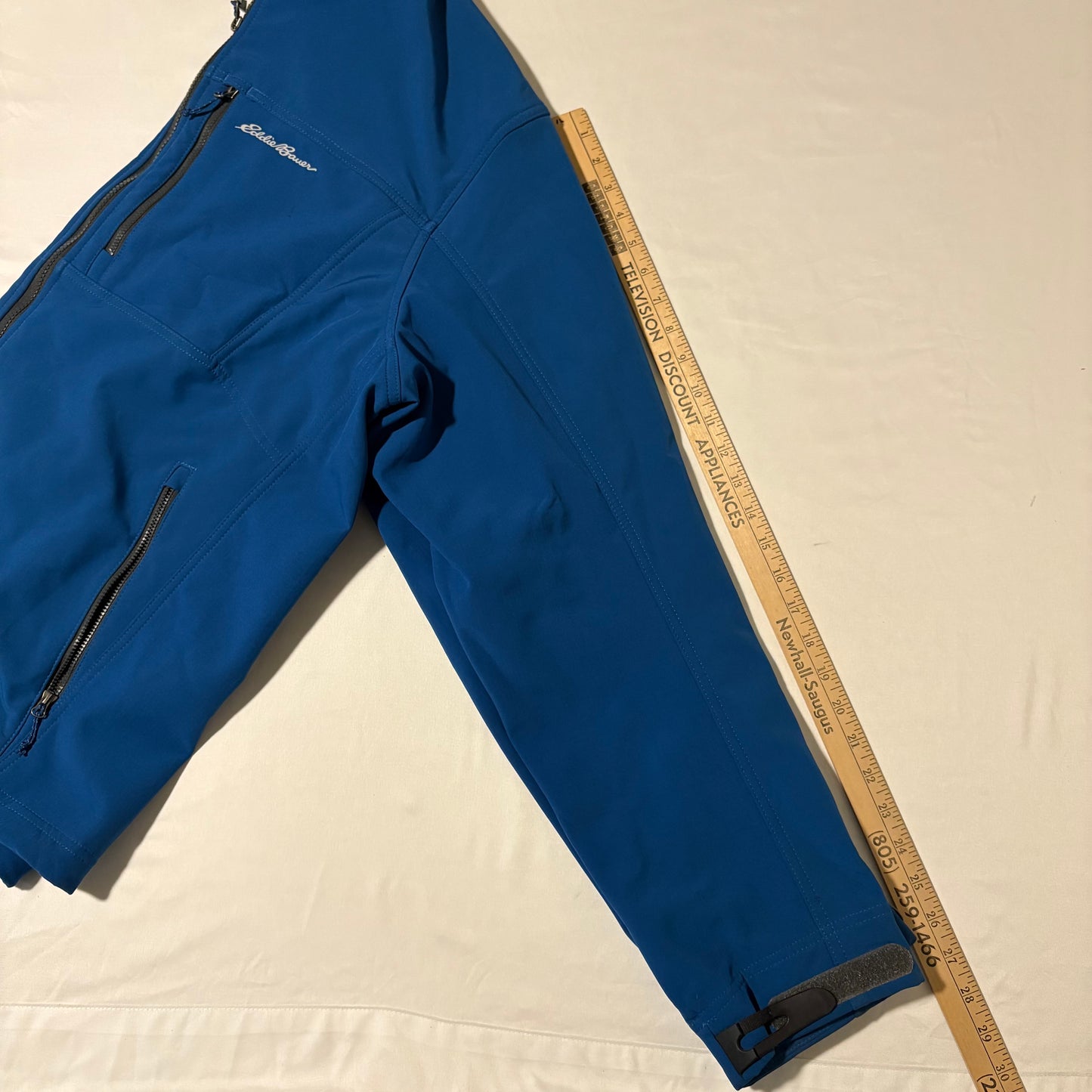 Eddie Bauer Softshell Jacket Men’s 2XL Blue Full Zip Wind Resistant Outdoor