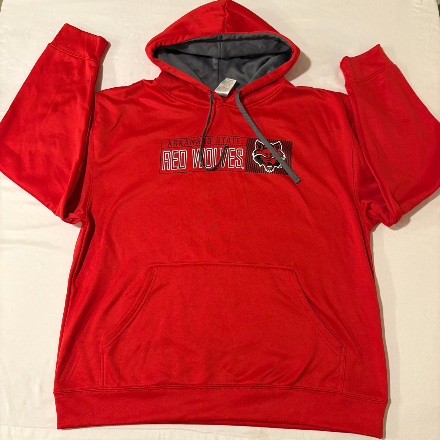 Arkansas State Red Wolves Hoodie XL Russell Athletic Red Pullover Sweatshirt