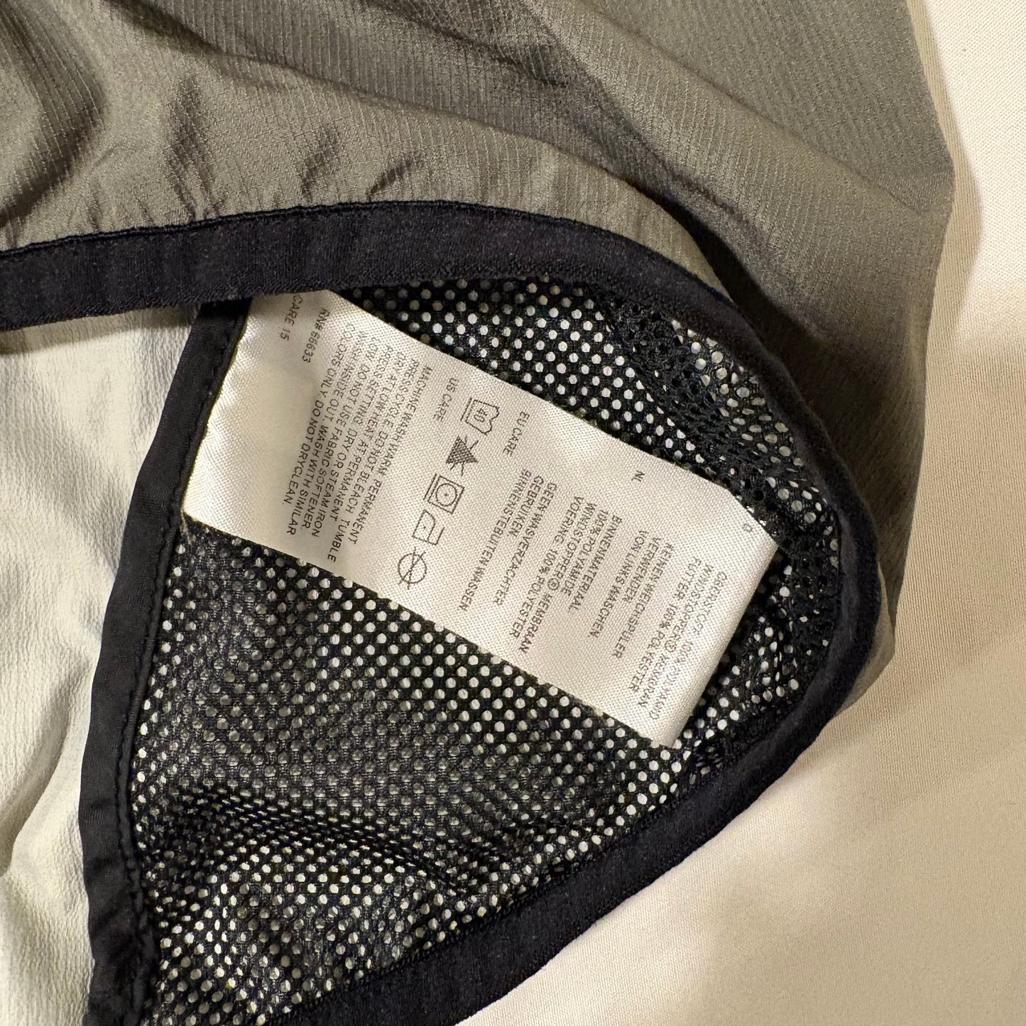 Gore Bike Wear Jacket Men’s K Windstopper Gray Black Zip Cycling Shell KXL