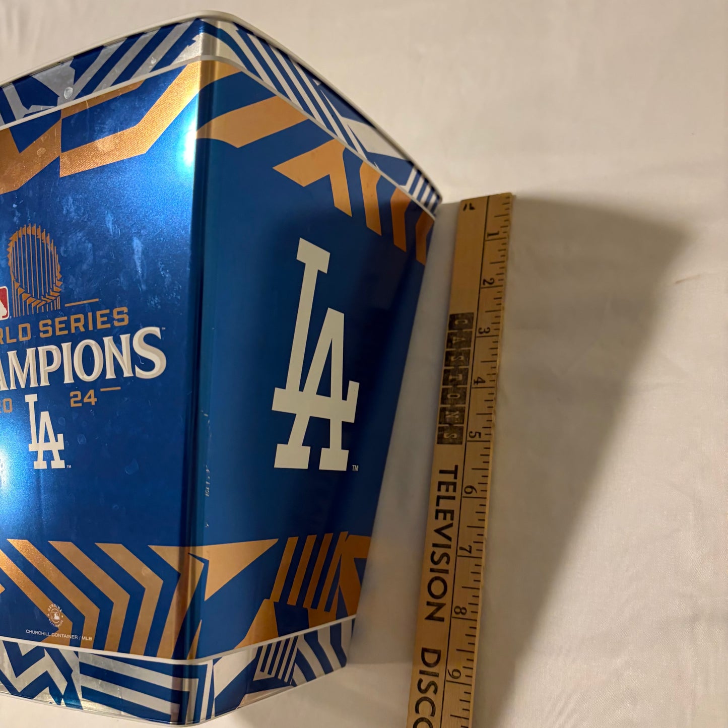2024 Dodgers World Series Champions Popcorn Bucket Stadium Souvenir LA MLB