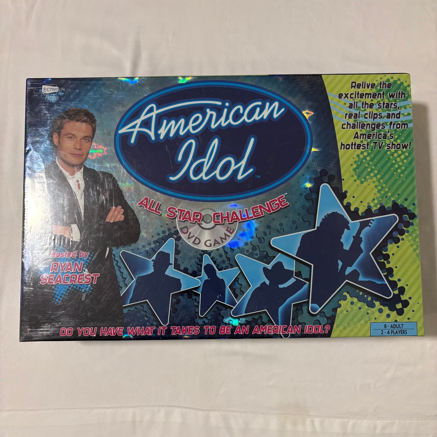 American Idol All Star Challenge DVD Game Ryan Seacrest Screenlife 2004 Complete