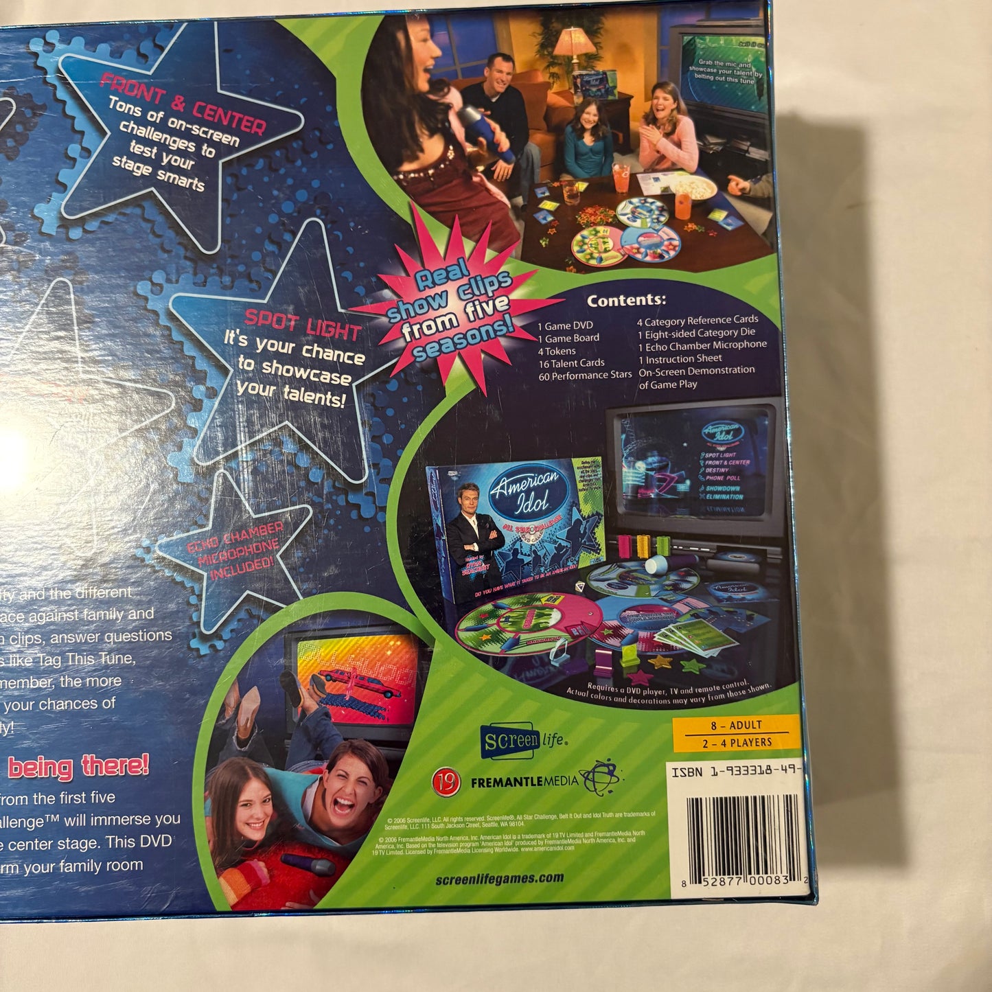 American Idol All Star Challenge DVD Game Ryan Seacrest Screenlife 2004 Complete