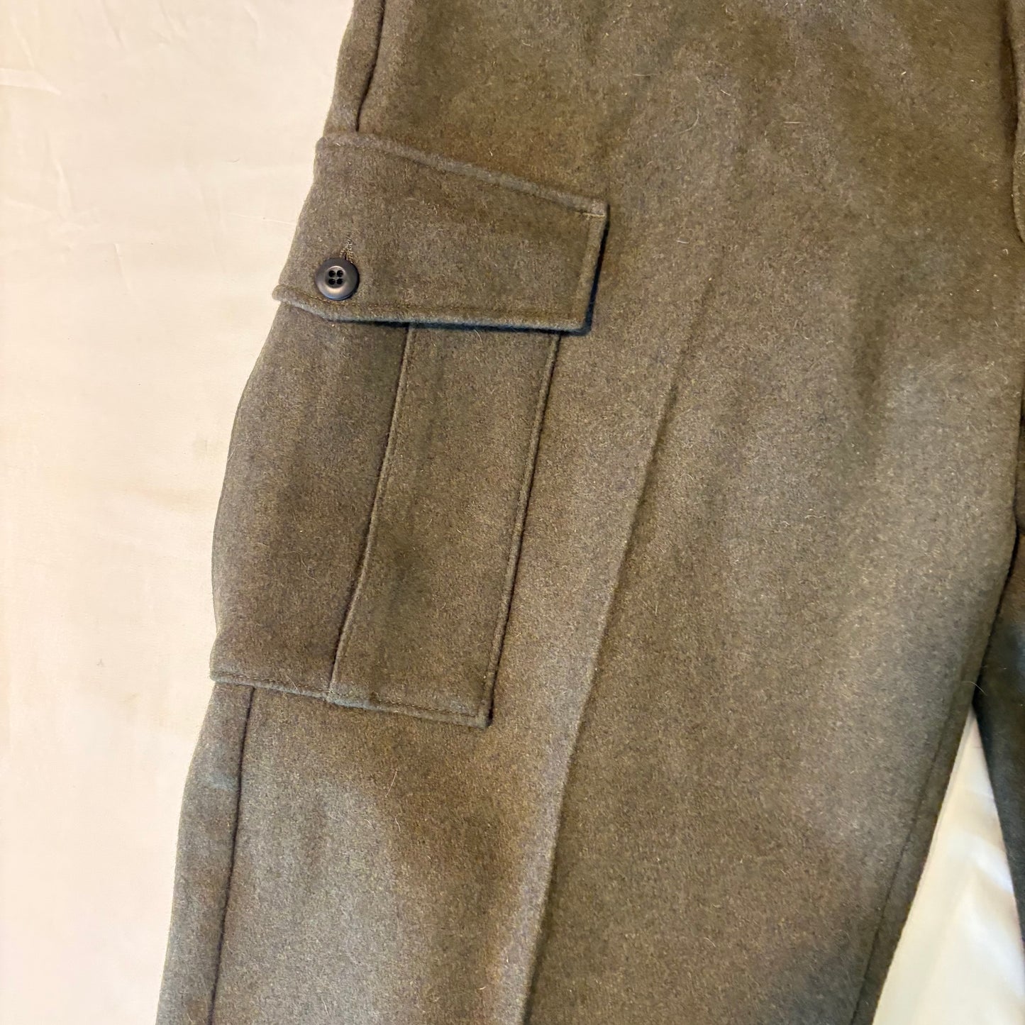 Big Bill Wool Cargo Pants 42x33 Green Workwear Made in Canada Military Style