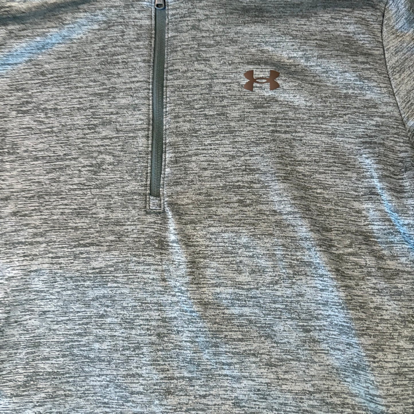 Under Armour Men’s XL Quarter-Zip Pullover Blue Fleece Lined Loose Fit ColdGear