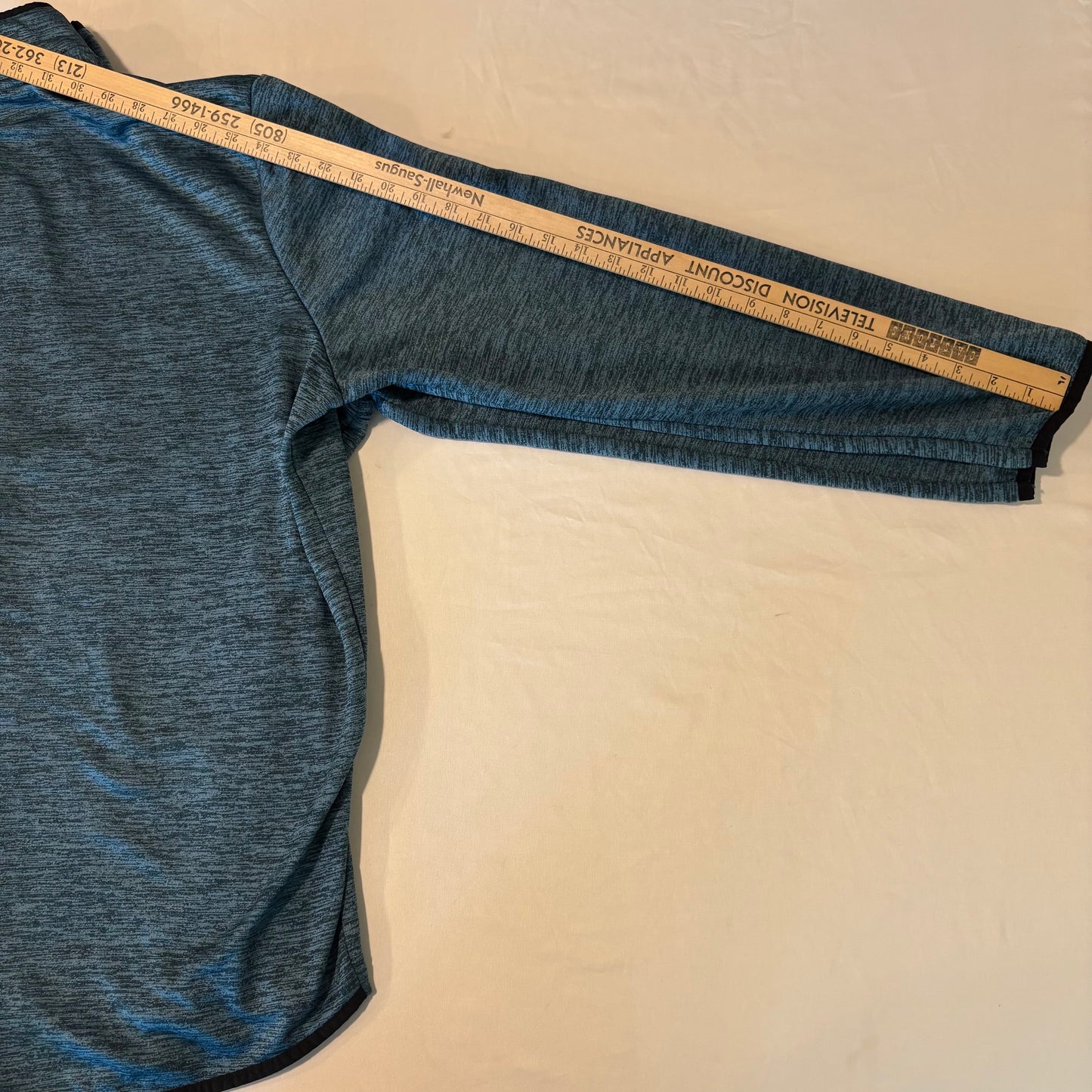 Under Armour Men’s XL Quarter-Zip Pullover Blue Fleece Lined Loose Fit ColdGear
