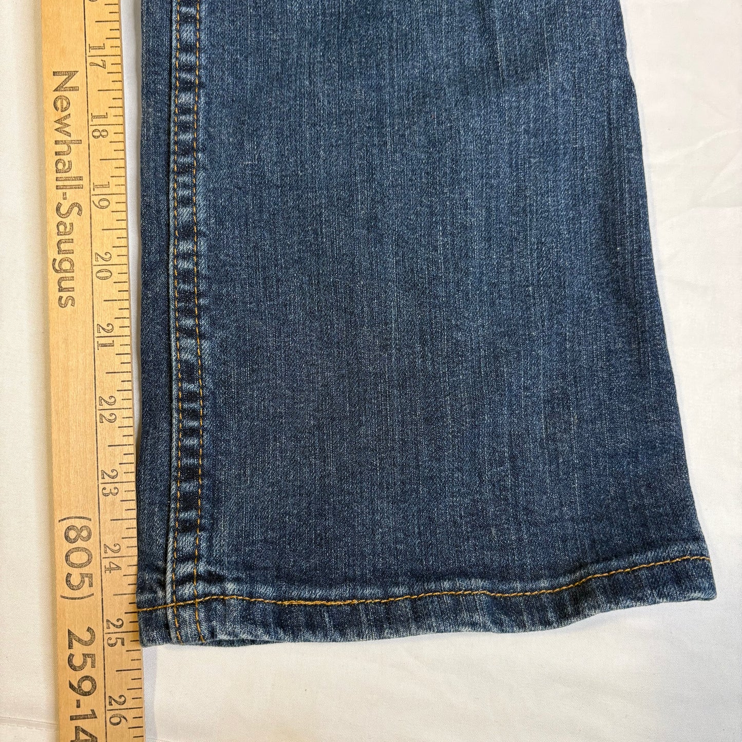Wrangler Women’s Jeans Size 12 Regular Dark Wash Bootcut Cotton Denim Blue WFS