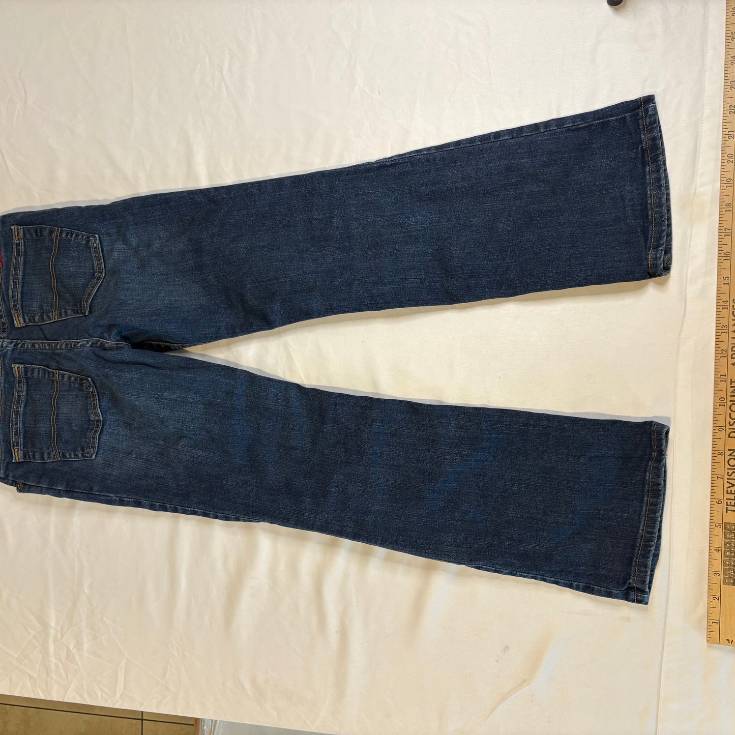 Wrangler Women’s Jeans Size 12 Regular Dark Wash Bootcut Cotton Denim Blue WFS