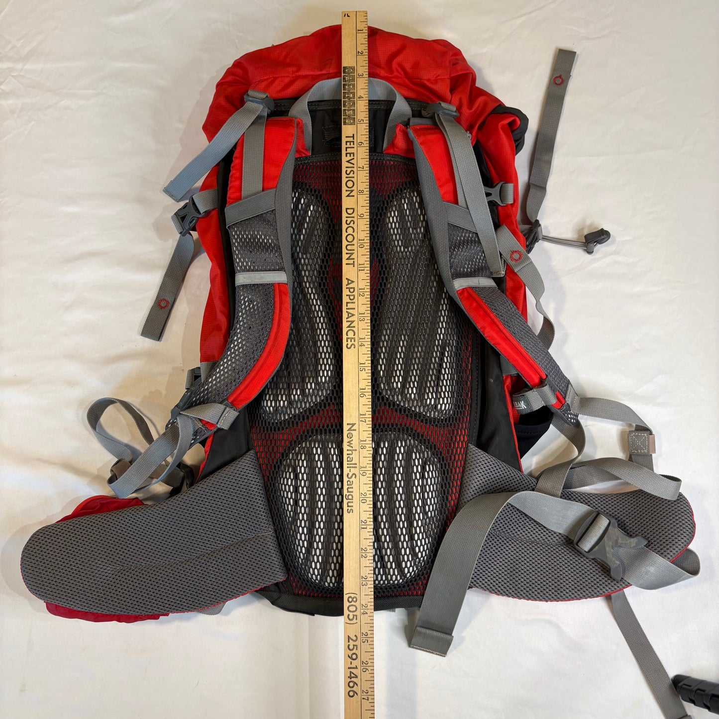 CamelBak Vantage 35L Hydration Backpack Red Gray Hiking Pack Frame Support Outdoor