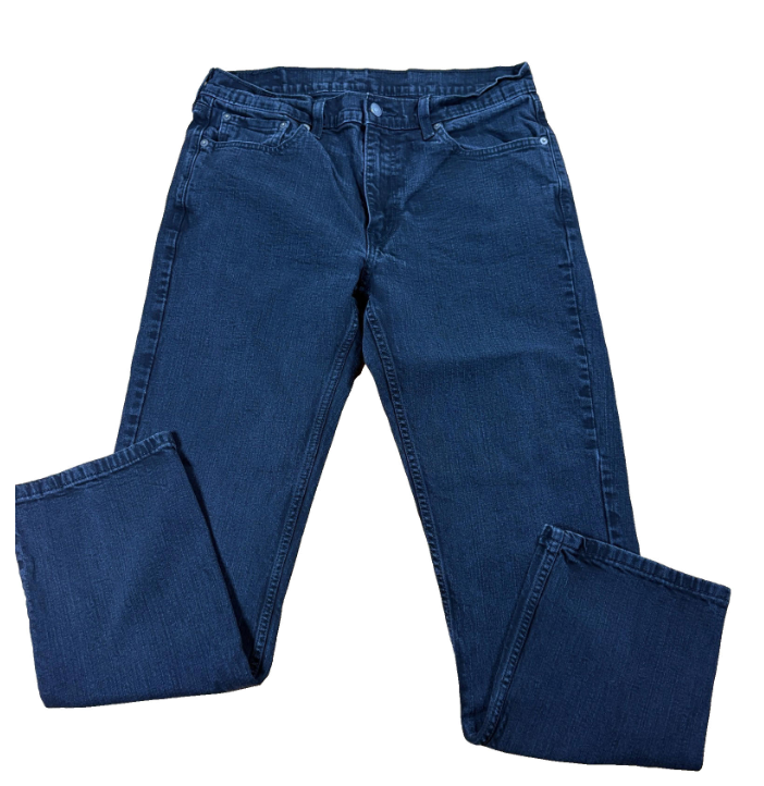 Levis 501 Jeans Mens 35x32 Black Vintage 90s Straight Leg Denim Pants Retro Wash
