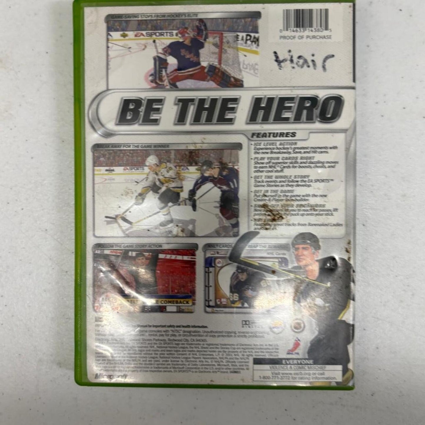 NHL 2002 Microsoft Xbox Original Game CIB Complete with Manual Tested Mario