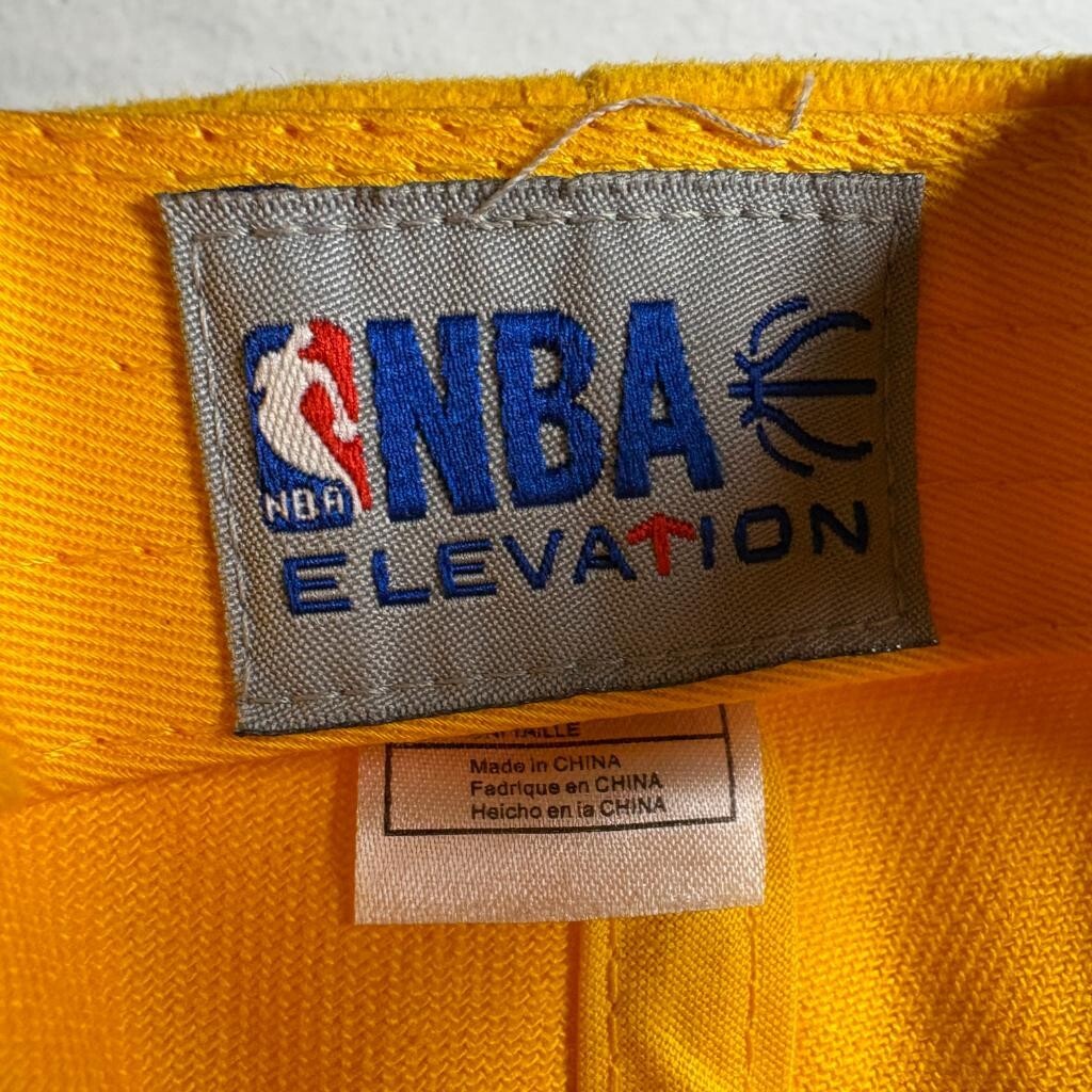 Los Angeles Lakers NBA Elevation Strapback Hat Cap Yellow Purple OSFA