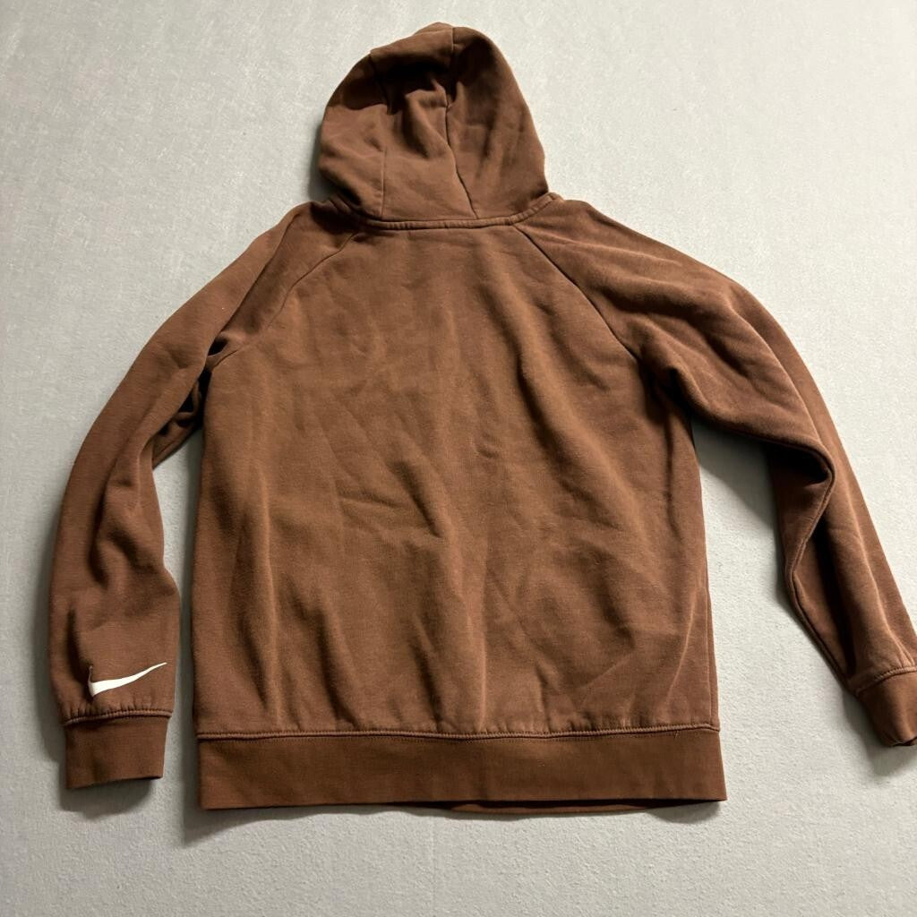 Nike 3 Brand Fired Up Hoodie Boys XL Brown Pullover Sweatshirt 13-15 Yrs