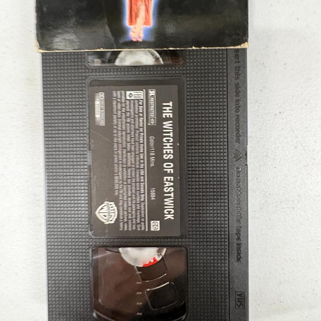 The Witches of Eastwick VHS Warner Bros Hits Jack Nicholson Cher Susan Sarandon